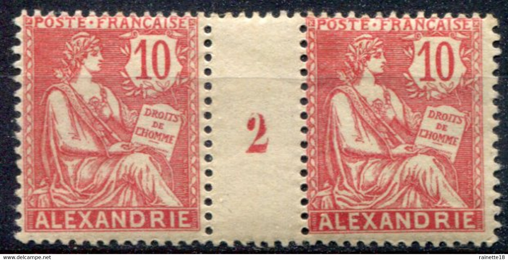 Alexandrie     N° 24 **   Paire Millésime 2 - Ongebruikt