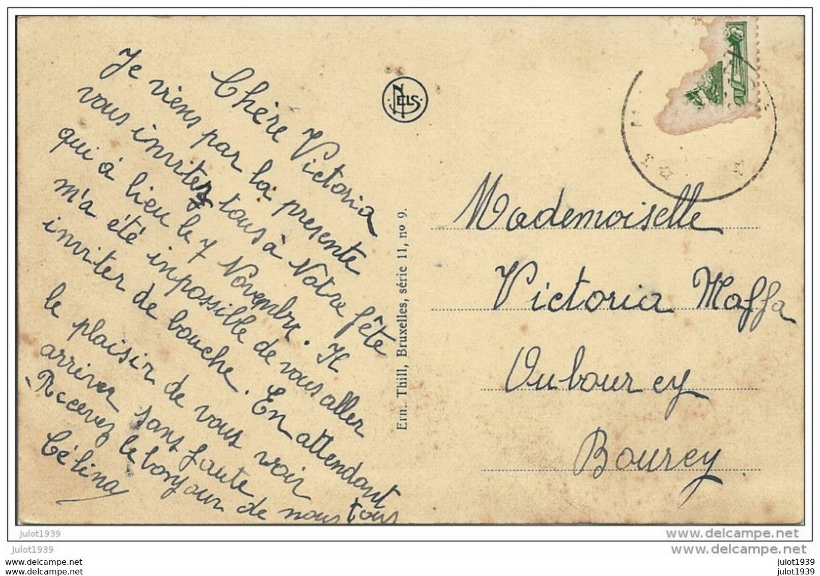 OUBOURCY ..-- Montagne Des Cochons . Vers OUBOURCY ( Melle Victoria MAFFA ) . Voir Verso . - Bastogne