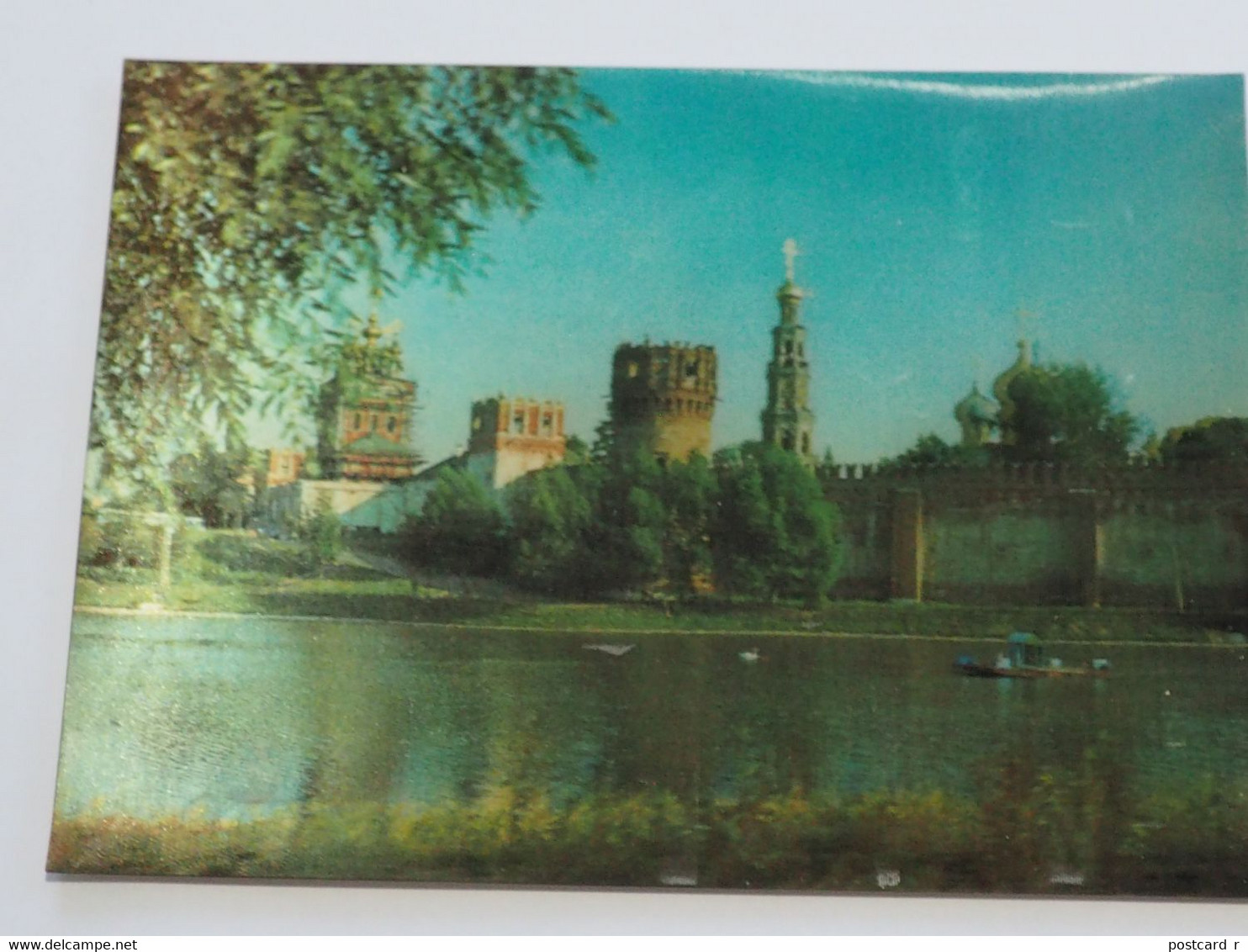 3d 3 D Lenticular Stereo Postcard Moscow Novodevichy Convent Museum  A 215 - Estereoscópicas