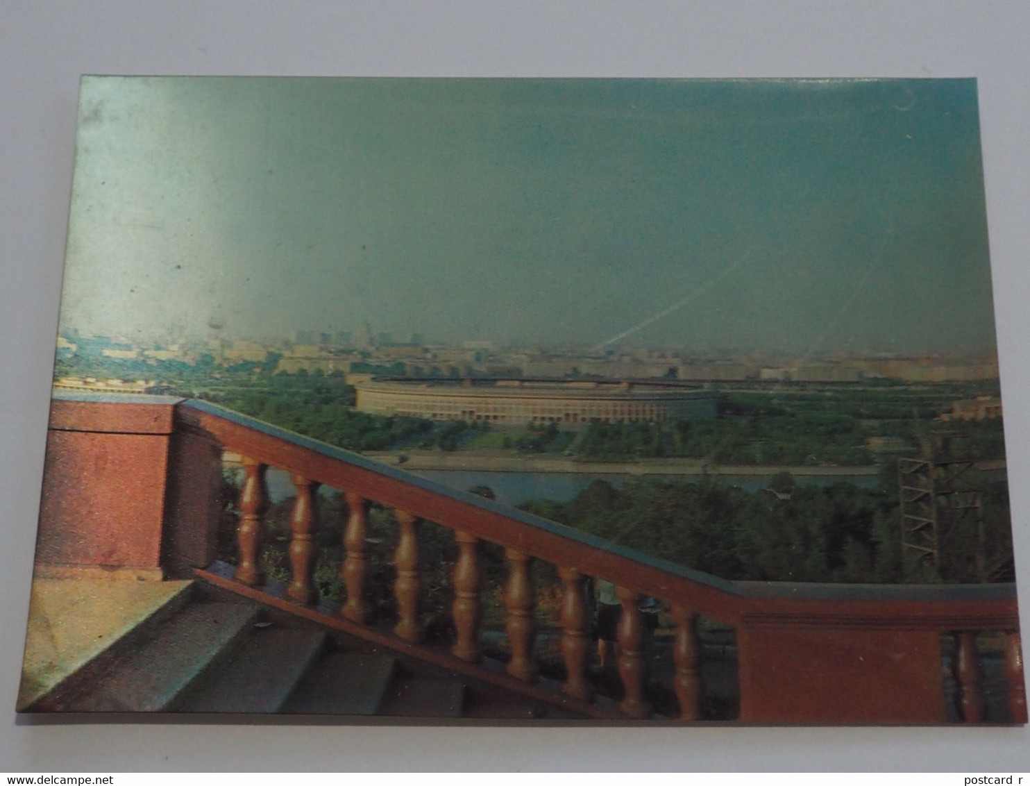 3d 3 D Lenticular Stereo Postcard Moscow Luzhnki   A 215 - Stereoscope Cards