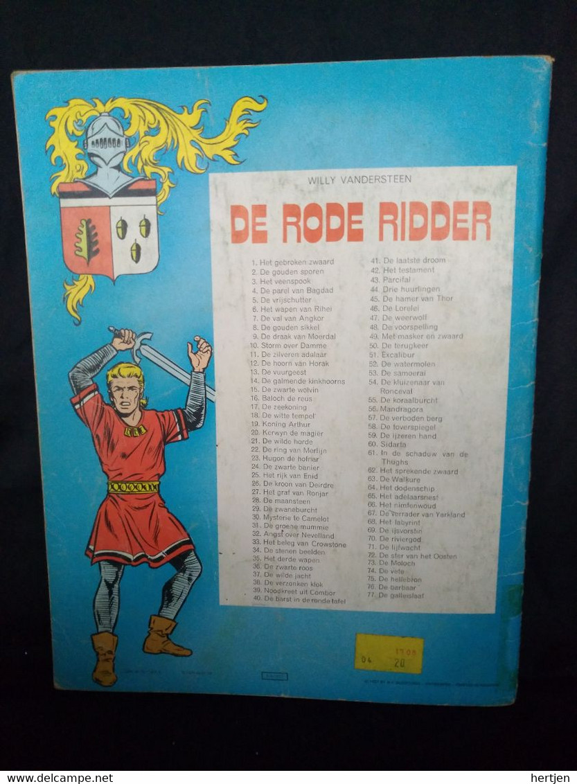 Met Masker En Zwaard, De Rode Ridder 49, 1977 - Rode Ridder, De