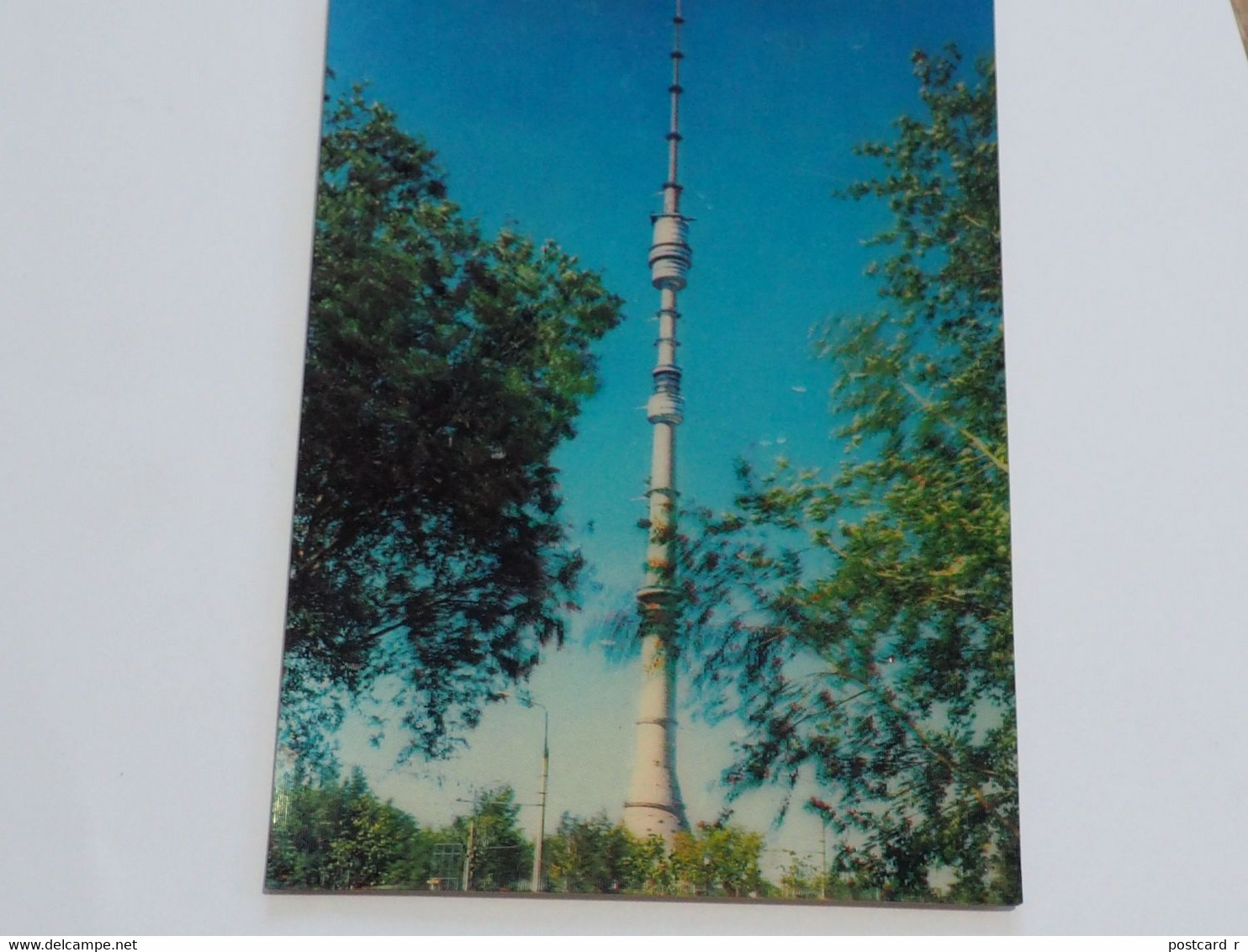 3d 3 D Lenticular Stereo Postcard Moscow Ostankino     A 215 - Cartes Stéréoscopiques