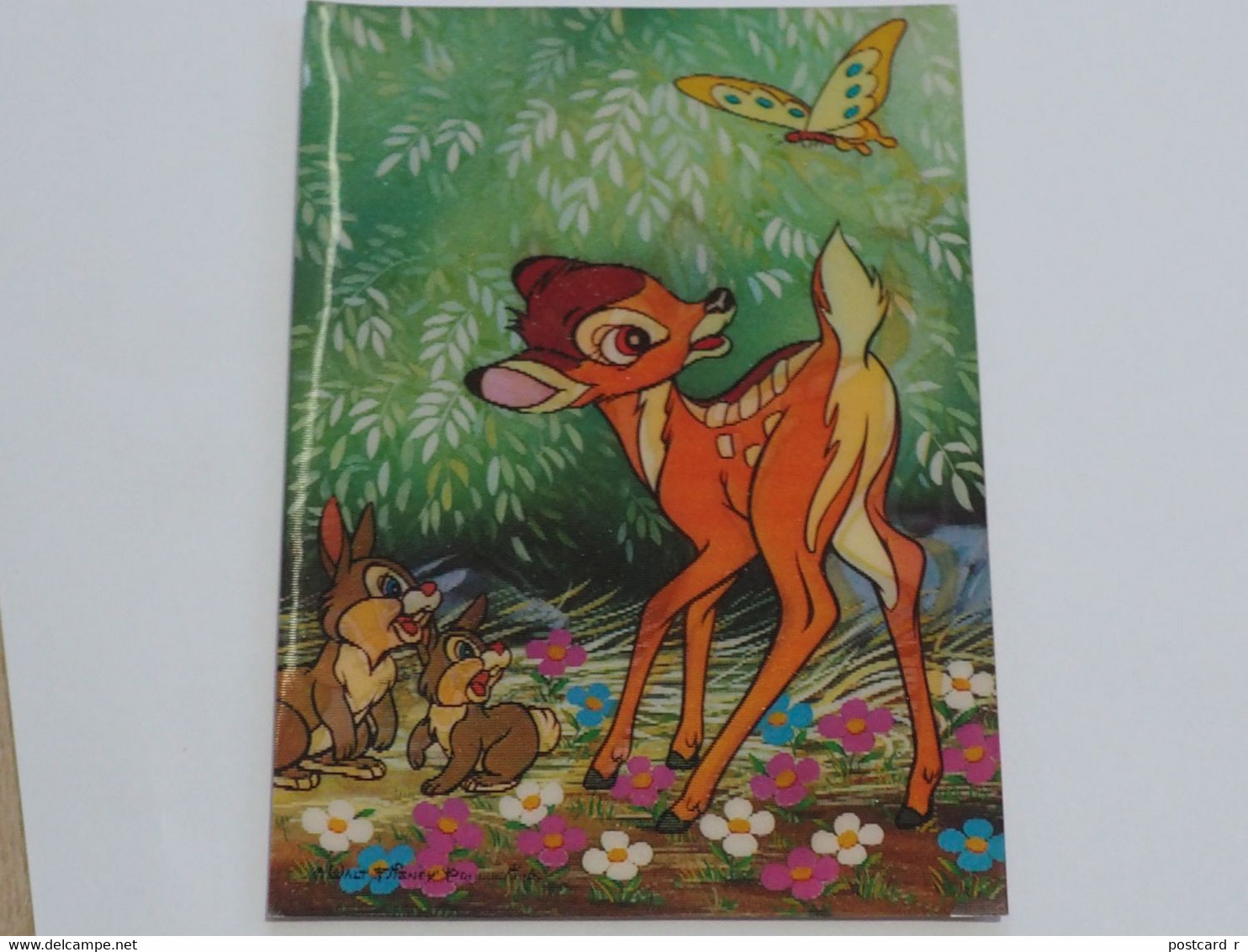 3d 3 D Lenticular Stereo Postcard Little Deer 1978  A 215 - Estereoscópicas
