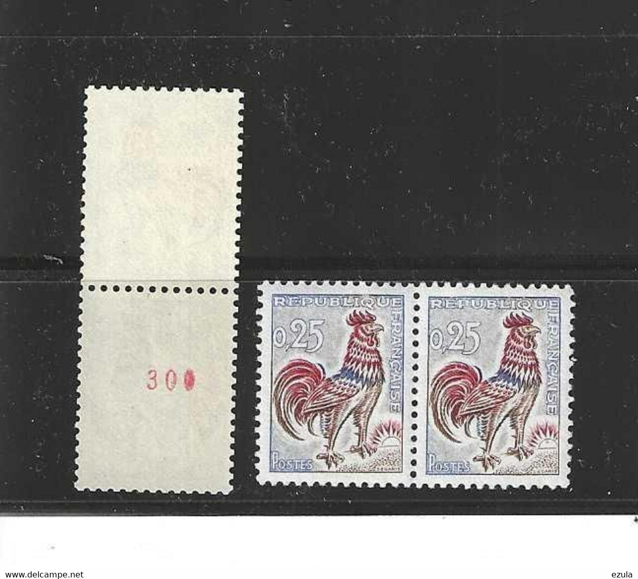 Timbres   N° 1331b Roulette N° Rouge Valeur 80 € - Andere & Zonder Classificatie