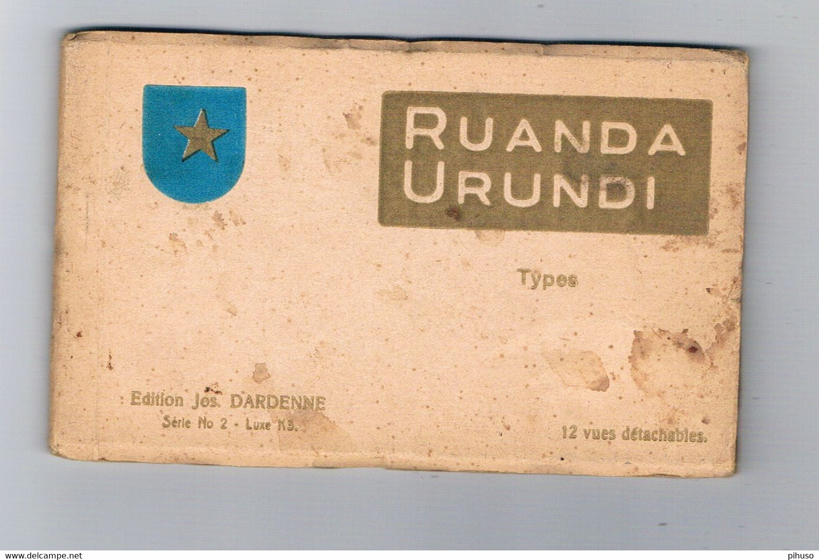 AFR-1478  RUANDA-URUNDI : Booklet / Carnet 114of 12 Postcards - Types - Ruanda Urundi