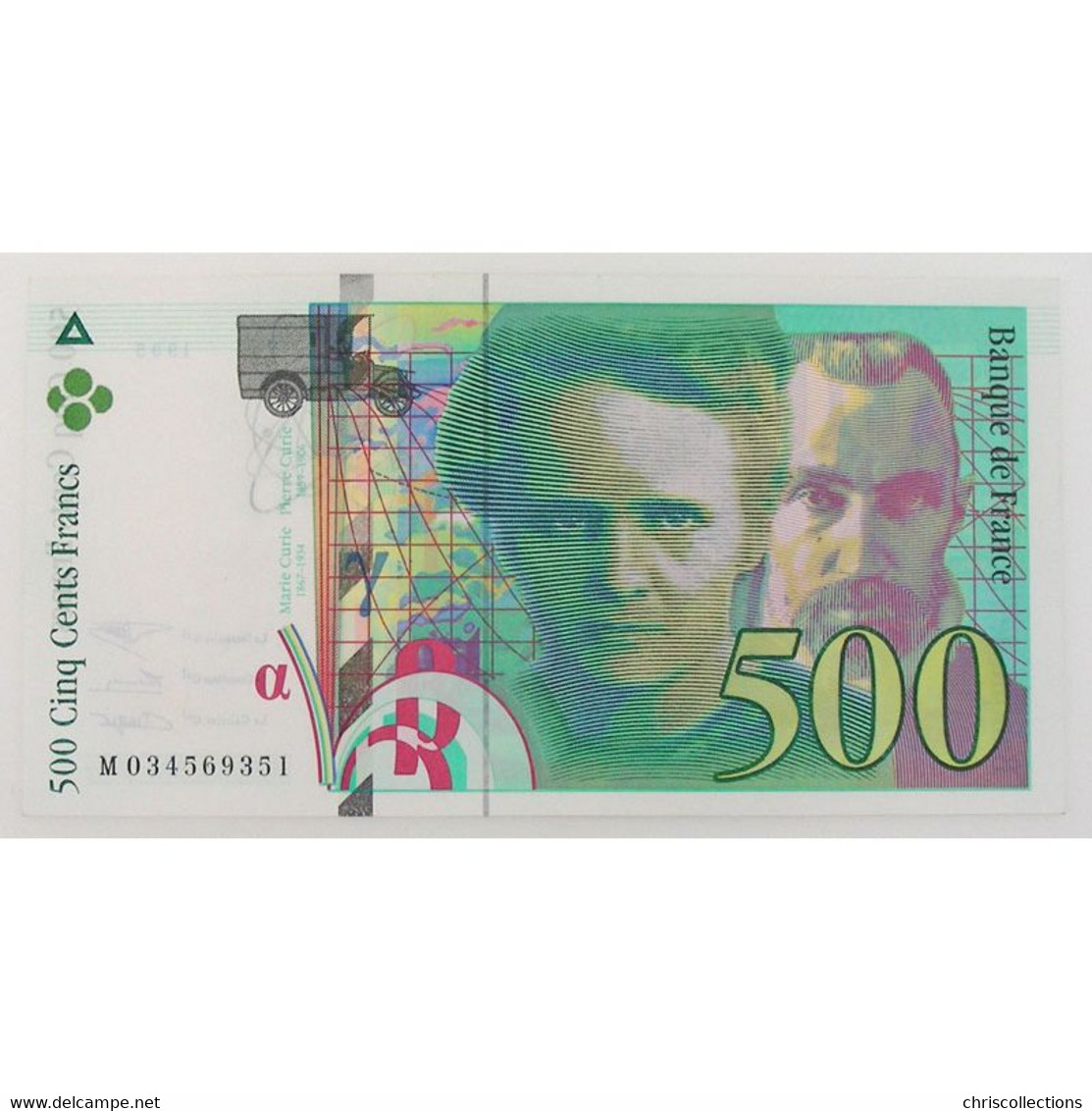 500 Francs Pierre Et Marie Curie 1995, M034569351, SUP - 500 F 1994-2000 ''Pierre Et Marie Curie''