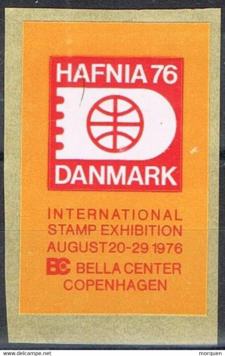 Viñeta, Label, Vignette COPENHAGEN (Danmark) 1976,  HAFNIA 76, Stamp Exhilition ** - Abarten Und Kuriositäten