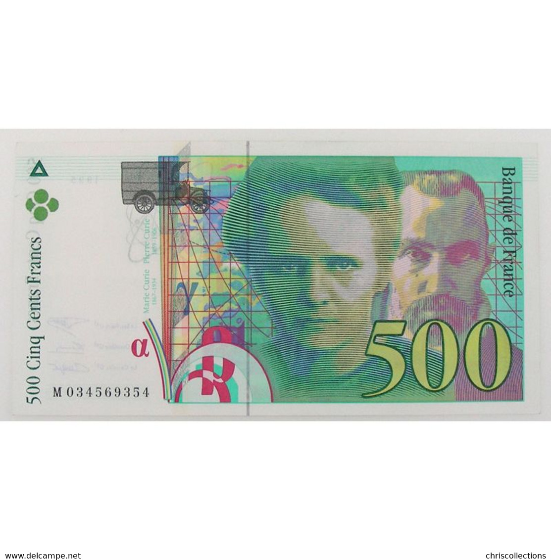 500 Francs Pierre Et Marie Curie 1995, M034569354, SUP - 500 F 1994-2000 ''Pierre En Marie Curie''