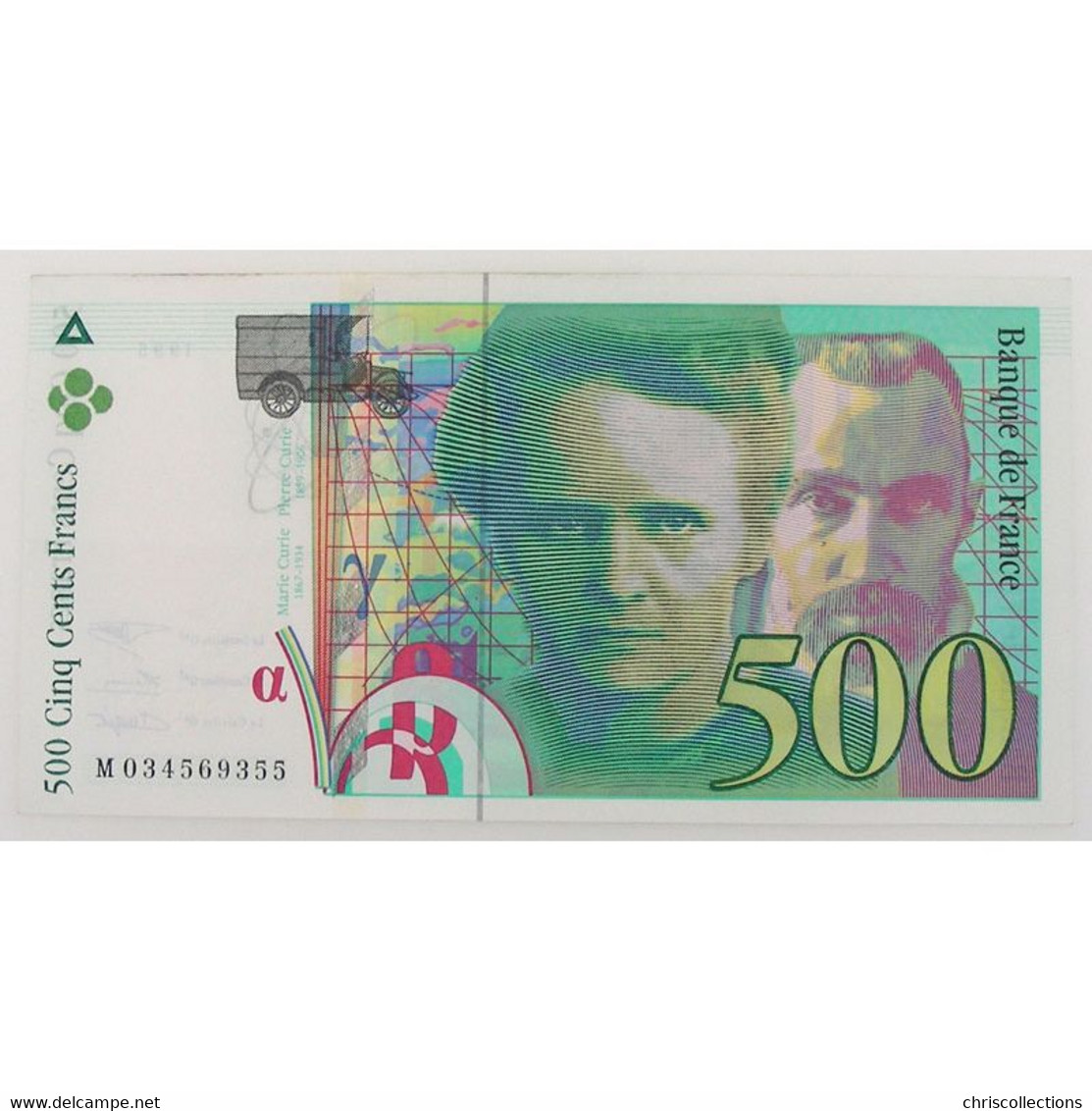 500 Francs Pierre Et Marie Curie 1995, M034569355, SUP - 500 F 1994-2000 ''Pierre En Marie Curie''