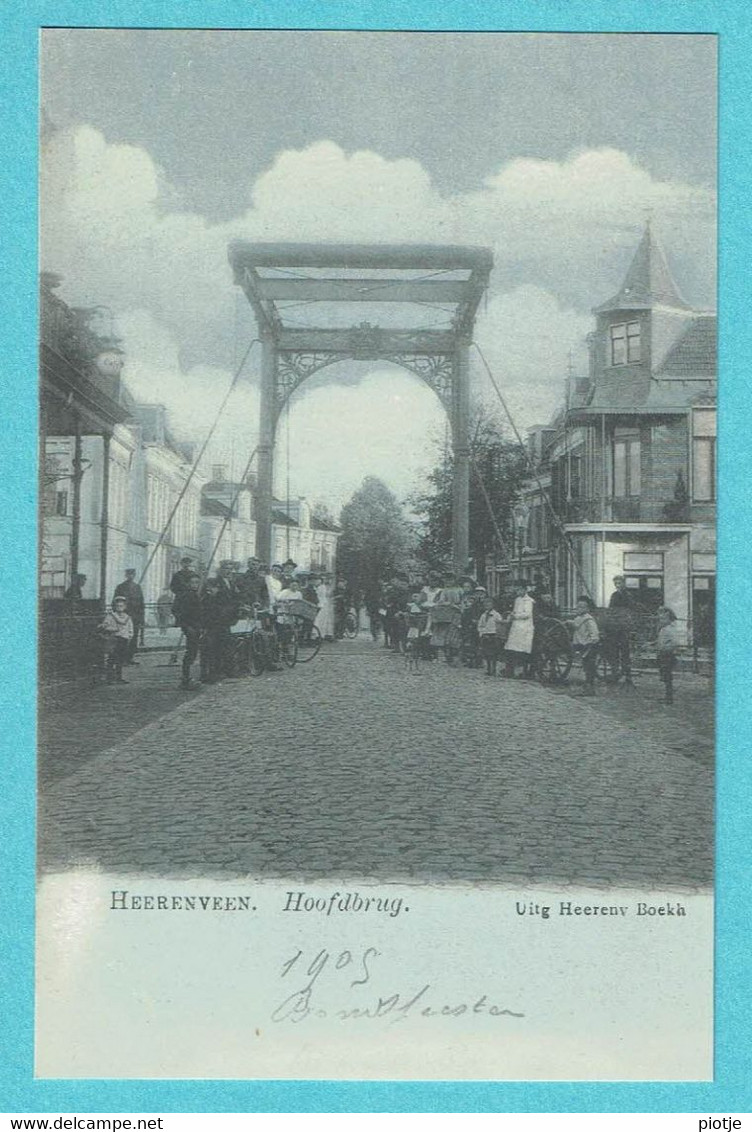 * Heerenveen (Friesland - Nederland) * (Uitg Heerenv Boekh) Hoofdbrug, Belle Animation, Animée, Pont, Bridge, TOP - Heerenveen