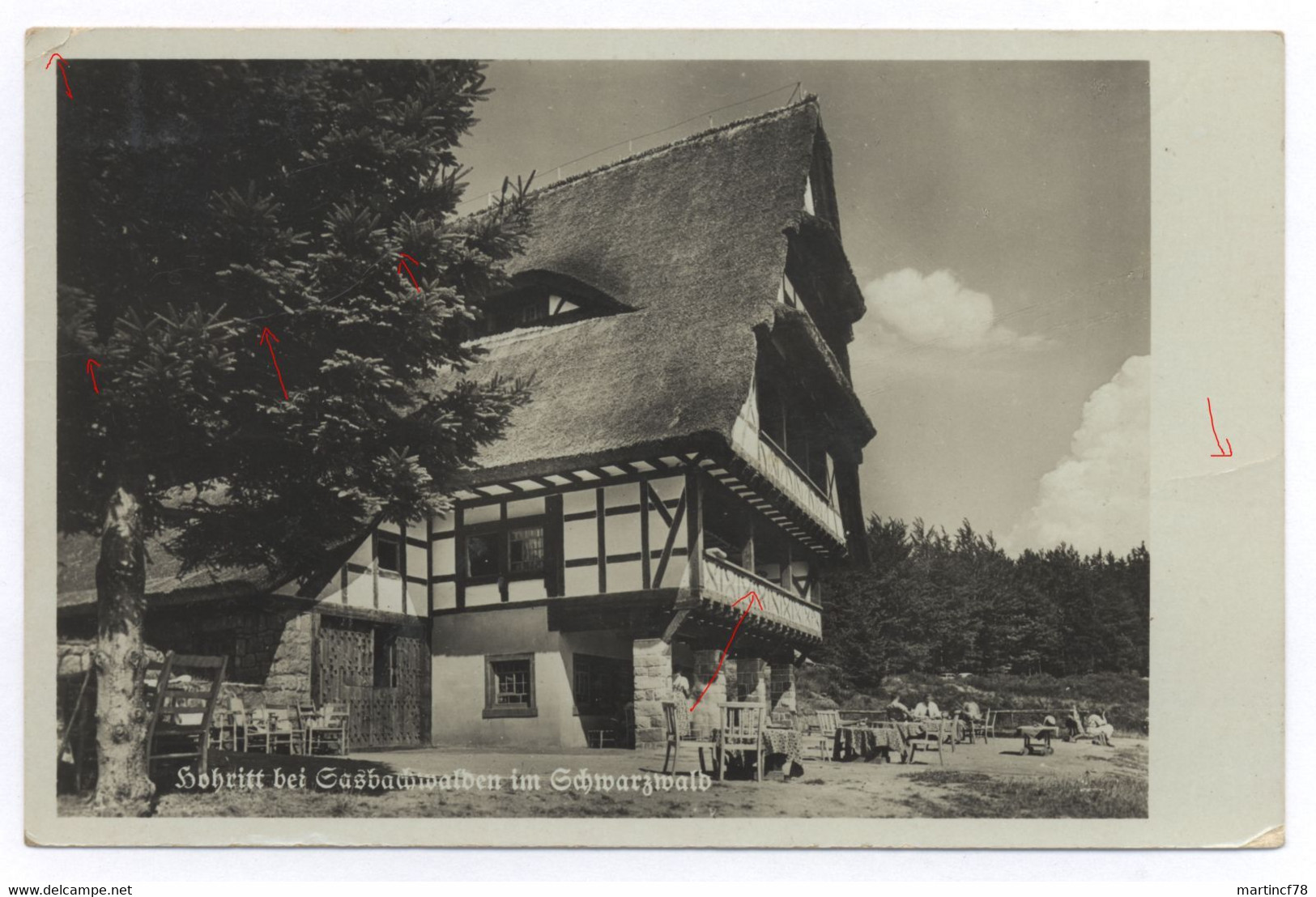 7595 Hohritt Bei Sasbachwalden Im Schwarzwald 1940 -Knicke- - Sasbach