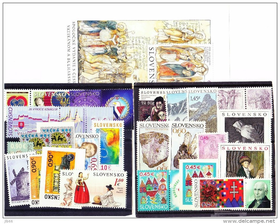 SK ** Année 2013 Neuve Complète Avec Timbres Auto Adhésif ND /  Complete Year 2013 Mint / 26 Timbres Et 1 Bloc-feuillet - Années Complètes