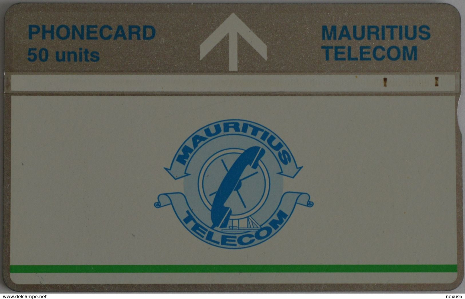 Mauritius - L&G - Telecom's Logo - With Green Line - 605A - 05.1996, 50Units, 20.000ex, Used - Mauritius