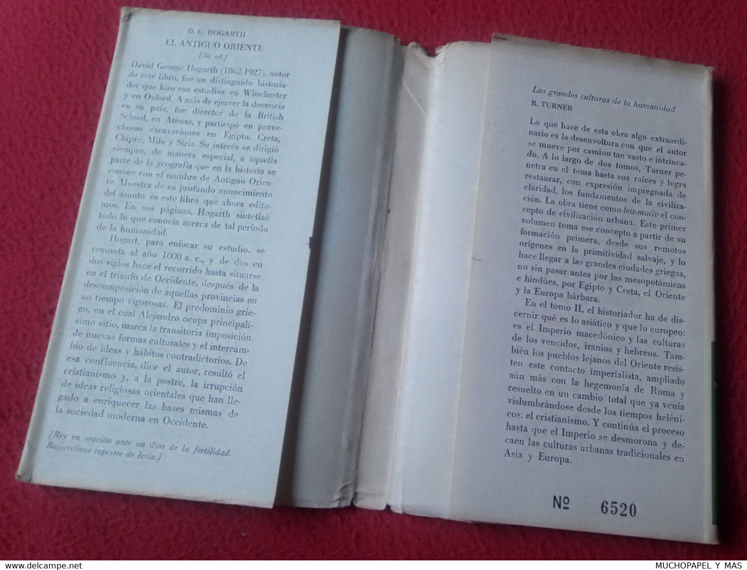 LIBRO 49 EL ANTIGUO ORIENTE DE D. G. HOGARTH 3ª EDICIÓN 1965 BREVIARIOS DEL FONDO CULTURA ECONÓMICA. EFE, VER FOTOS.....