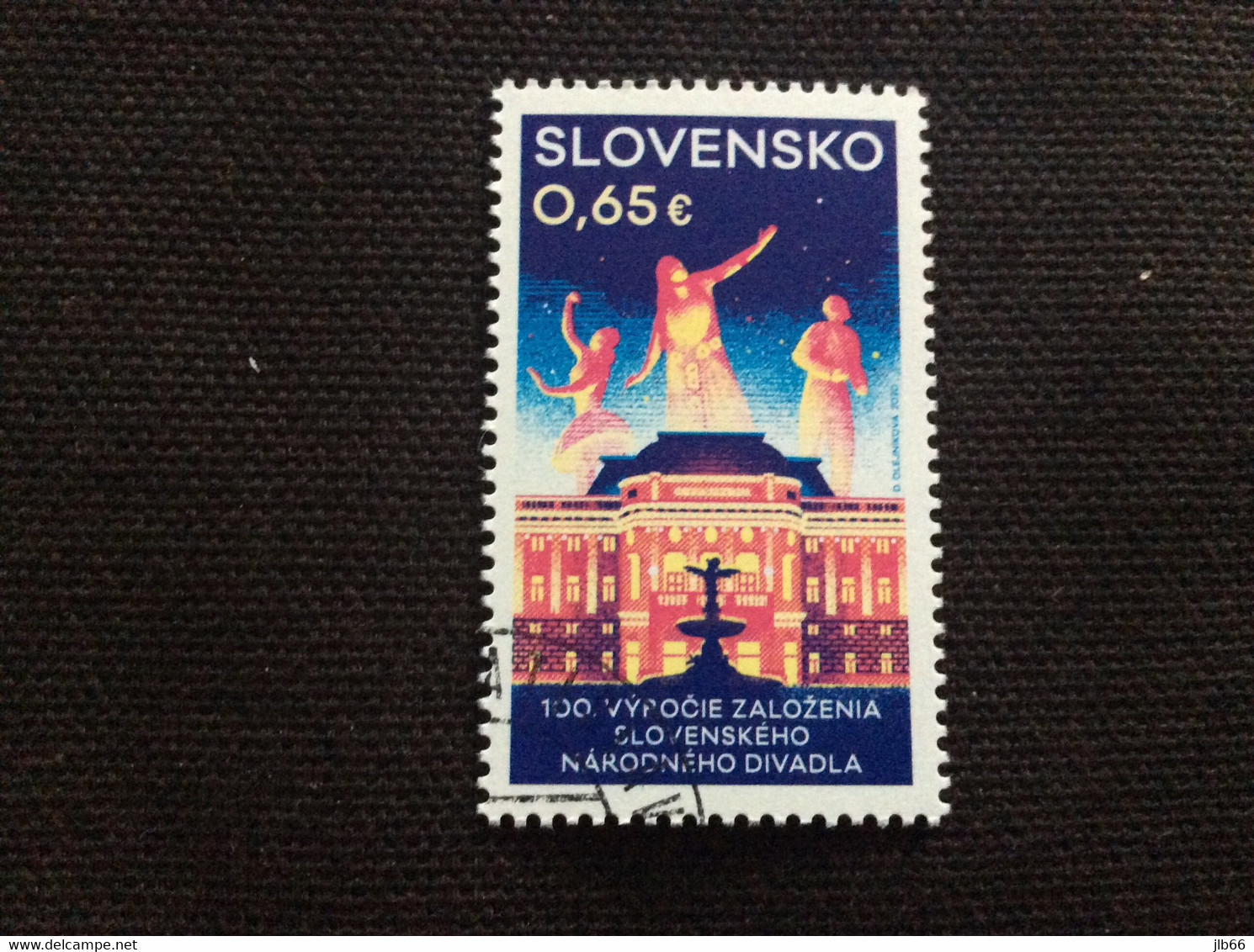YT 789 Po 707 Oblitéré / 2020 Centenaire Du Théâtre National Slovaque De Bratislava - Used Stamps