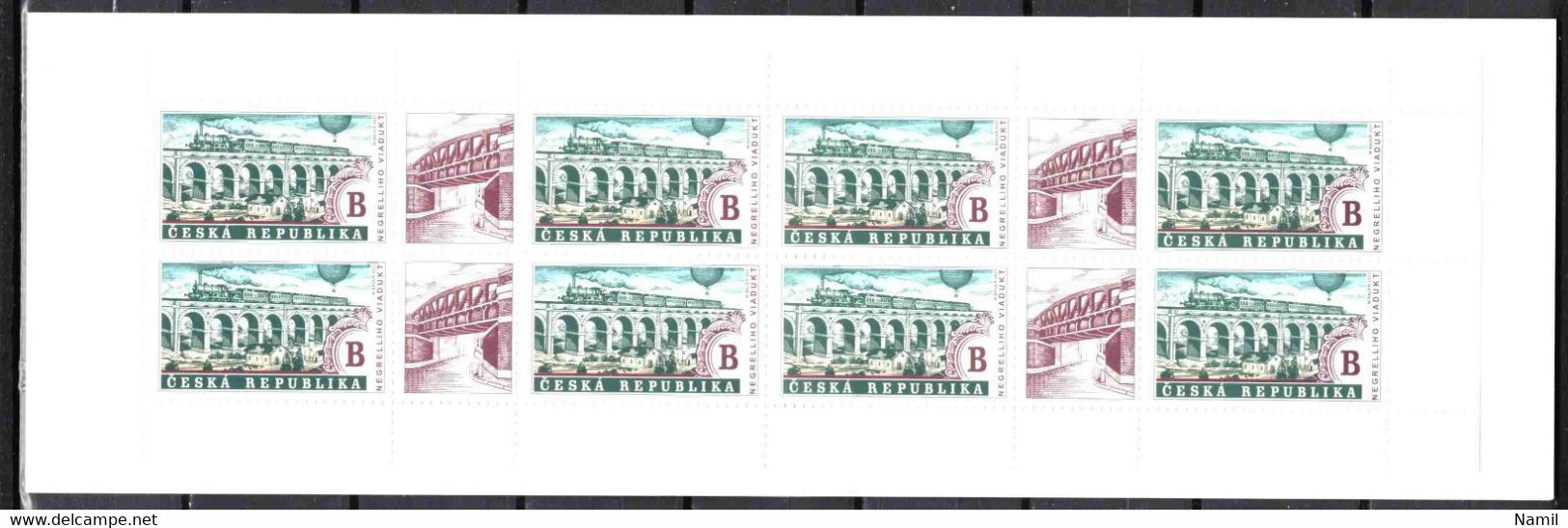 ** Tchéque République 2021 Trains - Carnet ((MNH)** - Unused Stamps