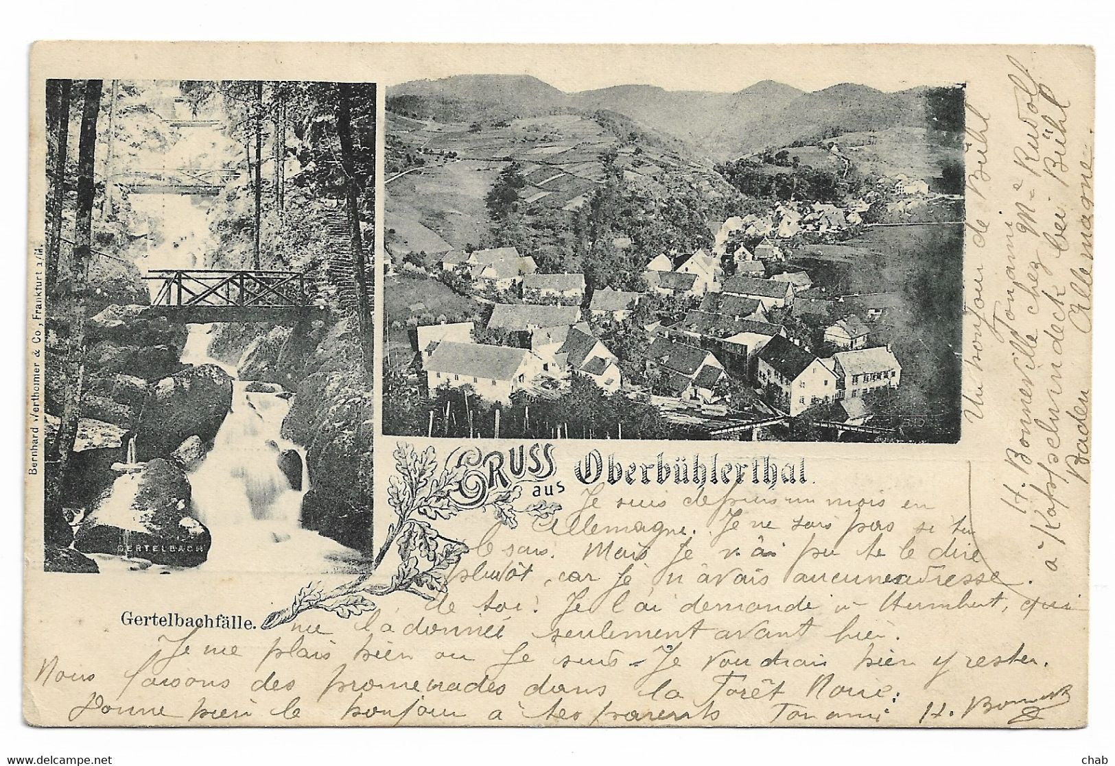 Gruss Aus Oberbühlerthal -- Carte Précurseur - Bühl