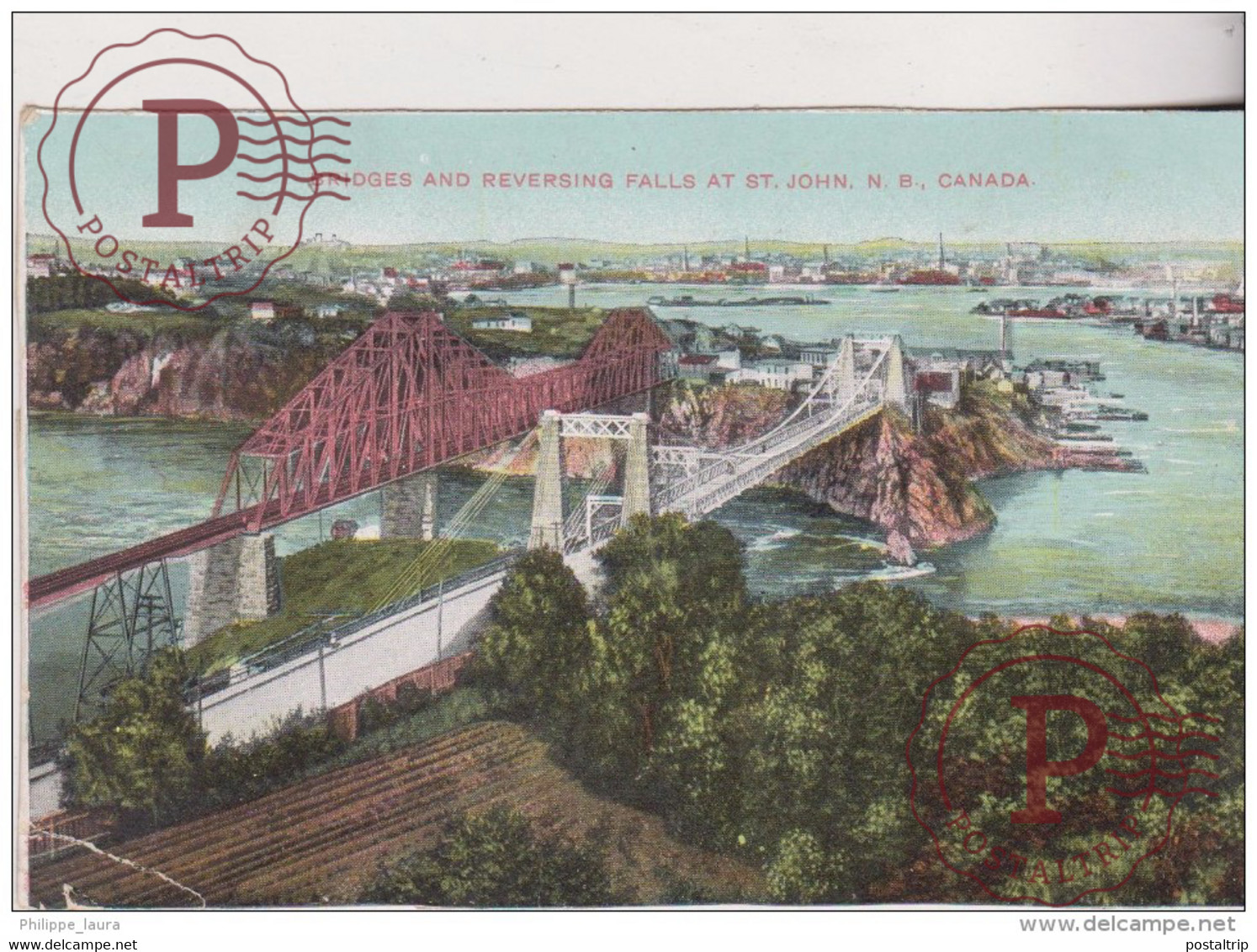 Canada, Reversing Falls & Bridges, St. John N.B. - St. John