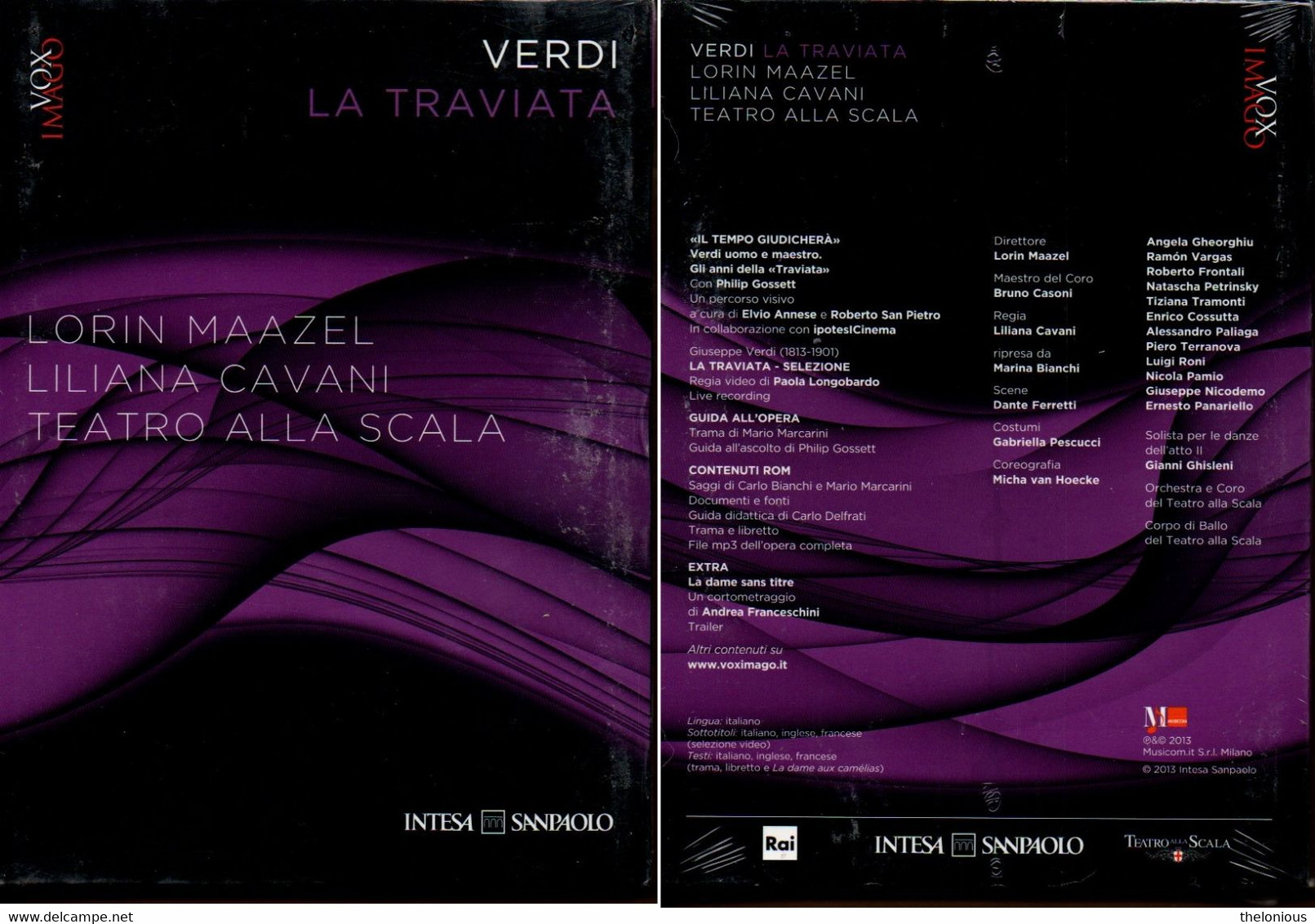 # Giuseppe Verdi, Lorin Maazel, Liliana Cavani – La Traviata (DVD + CD NUOVI) - Concert En Muziek