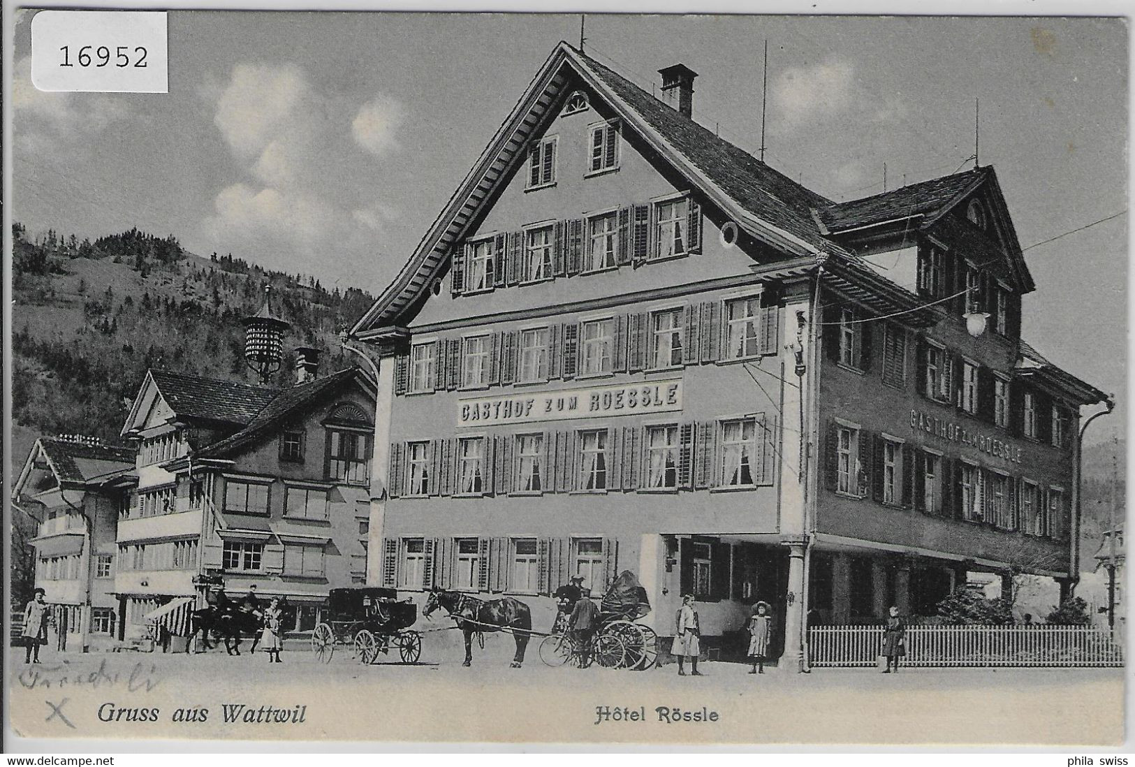 Gruss Aus Wattwil - Hotel Rössle - Kutsche - Animee Belebt - Wattwil