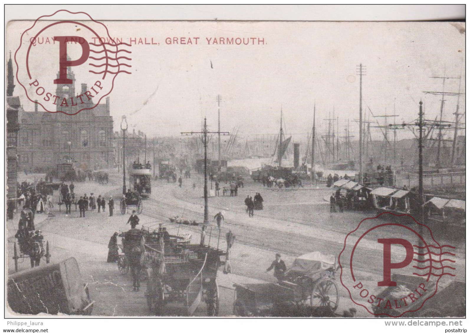 Great Yarmouth. - Town Hall & Quay - Great Yarmouth