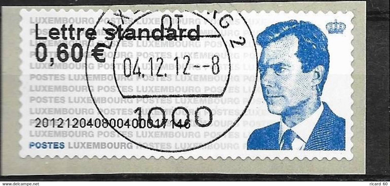 Timbres Oblitérés Du Luxembourg , Timbre De Distributeur - Usati