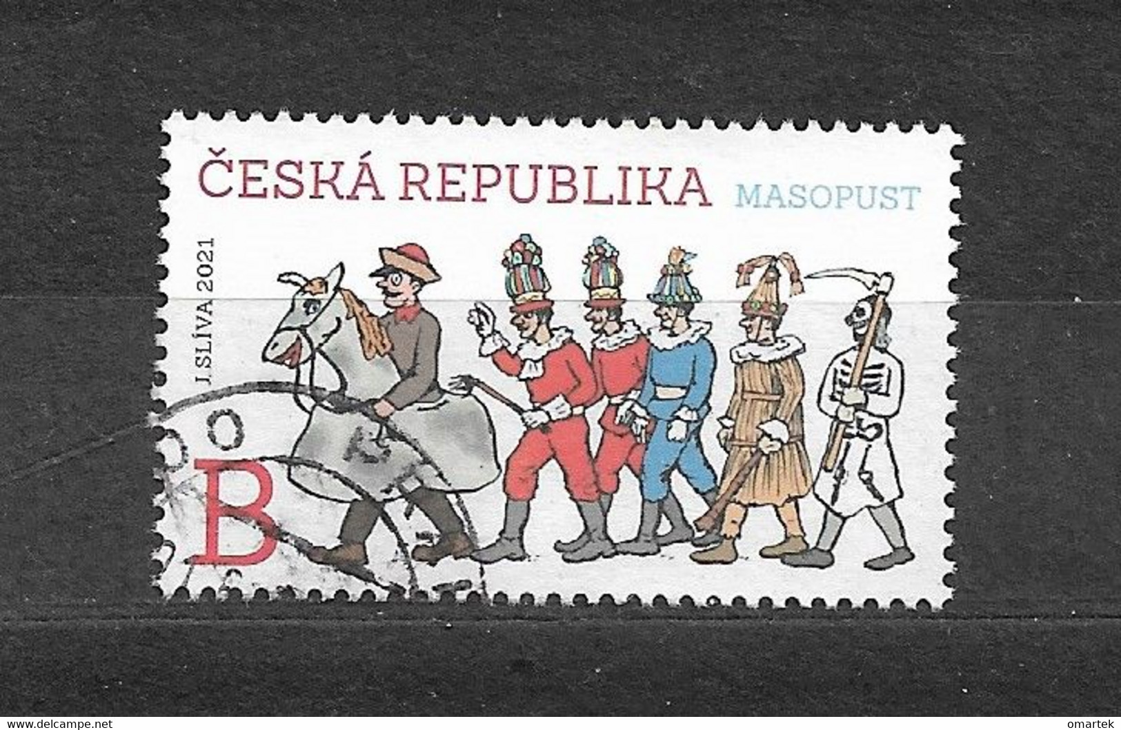 Czech Republic 2021 ⊙ Mi 1104 Pof 1106 Yt 973 Carnival. Masopust. Tschechische Republik. C3 - Usados