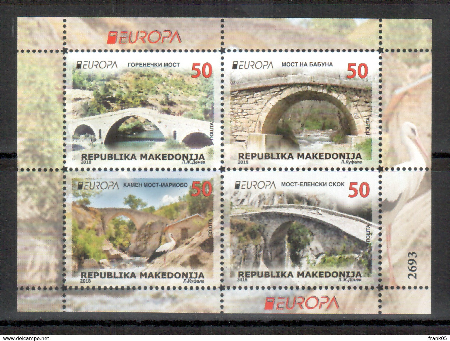 Makedonien / Macedonia / Macedonie 2018 MH/booklet EUROPA ** - 2018