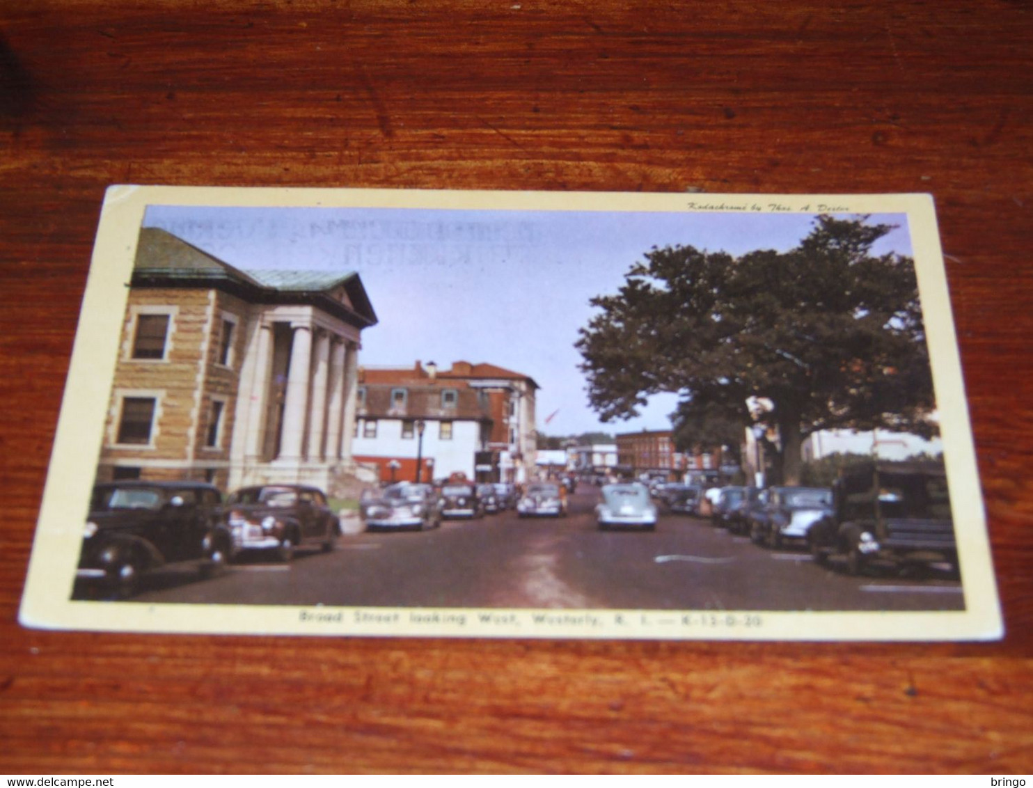 40578-                           RHODE ISLAND, BROAD STREET LOOKING WEST, WESTERLY  / Auto / Car / Coche / Voiture - Andere & Zonder Classificatie