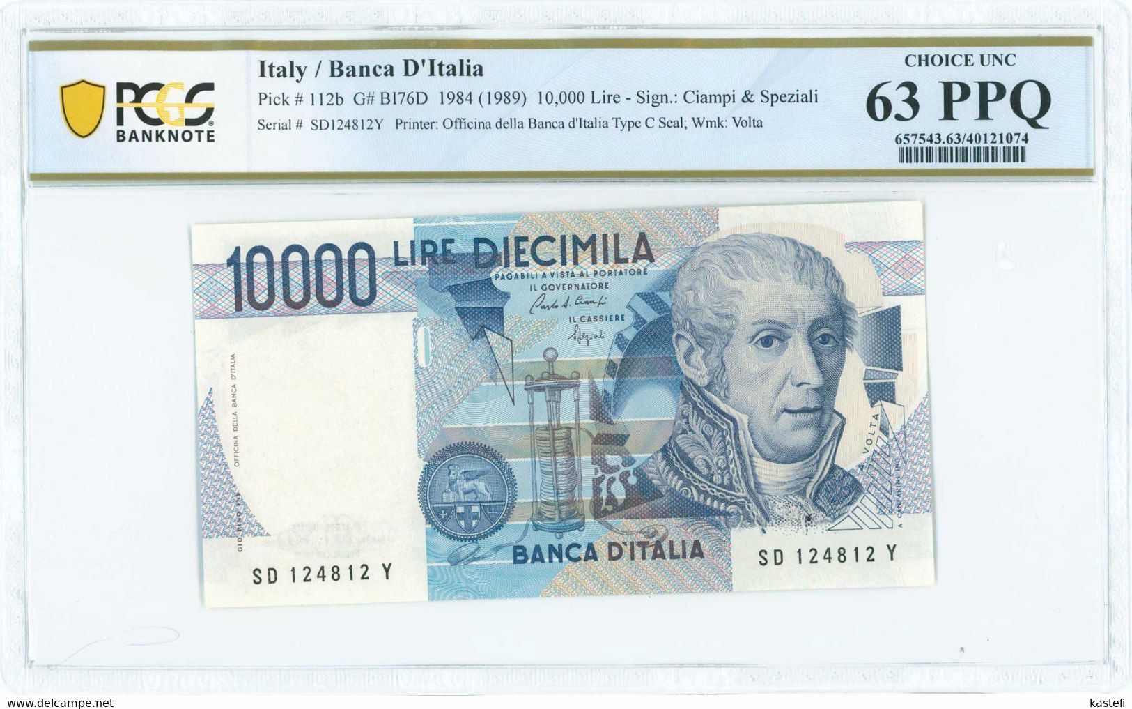 .ITALY  10000 Lire (Law 3.9.1984) - 10000 Lire