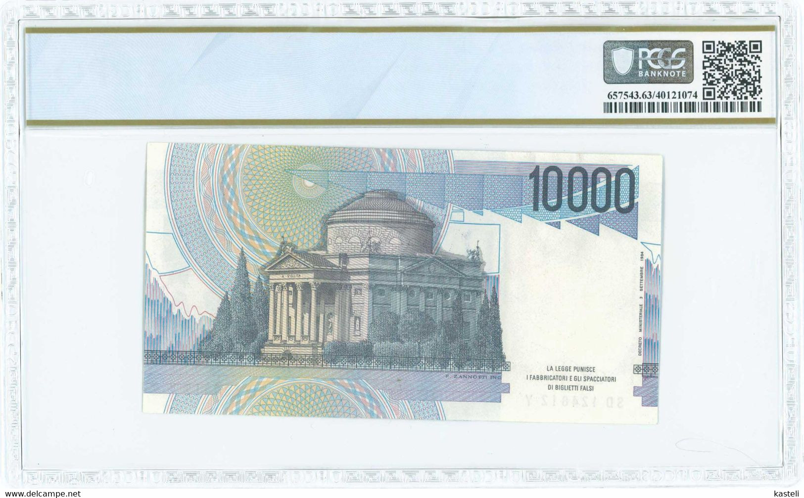 .ITALY  10000 Lire (Law 3.9.1984) - 10000 Lire