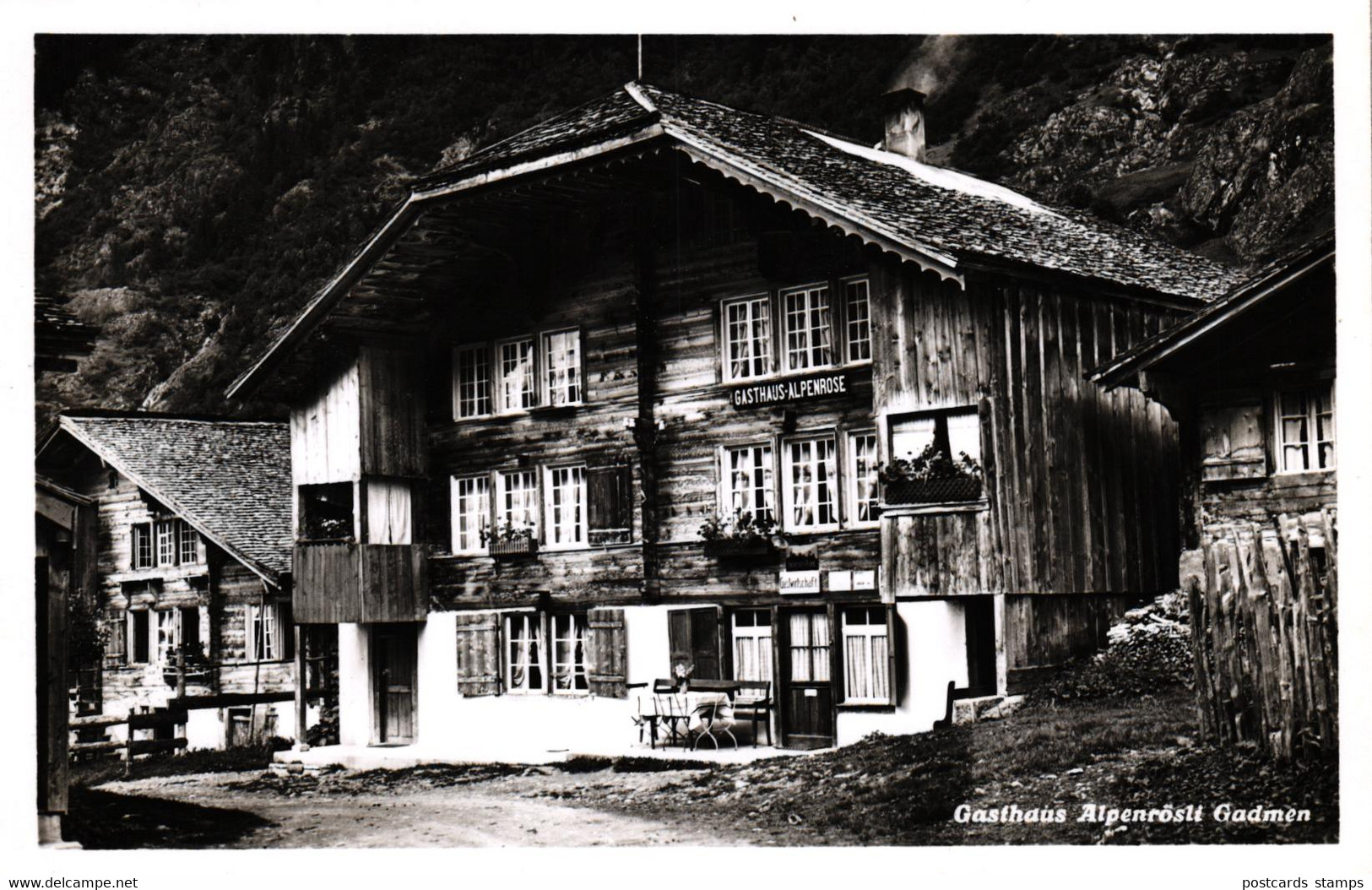 Gadmen, Gasthaus Alpenrose / Alpenrösli, Ca. 30er/40er Jahre - Gadmen 