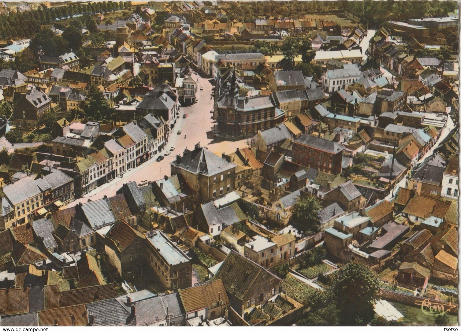 Lessines - Superbe Panorama Aérien - Le Haut De La Ville - 1968 - Lessen