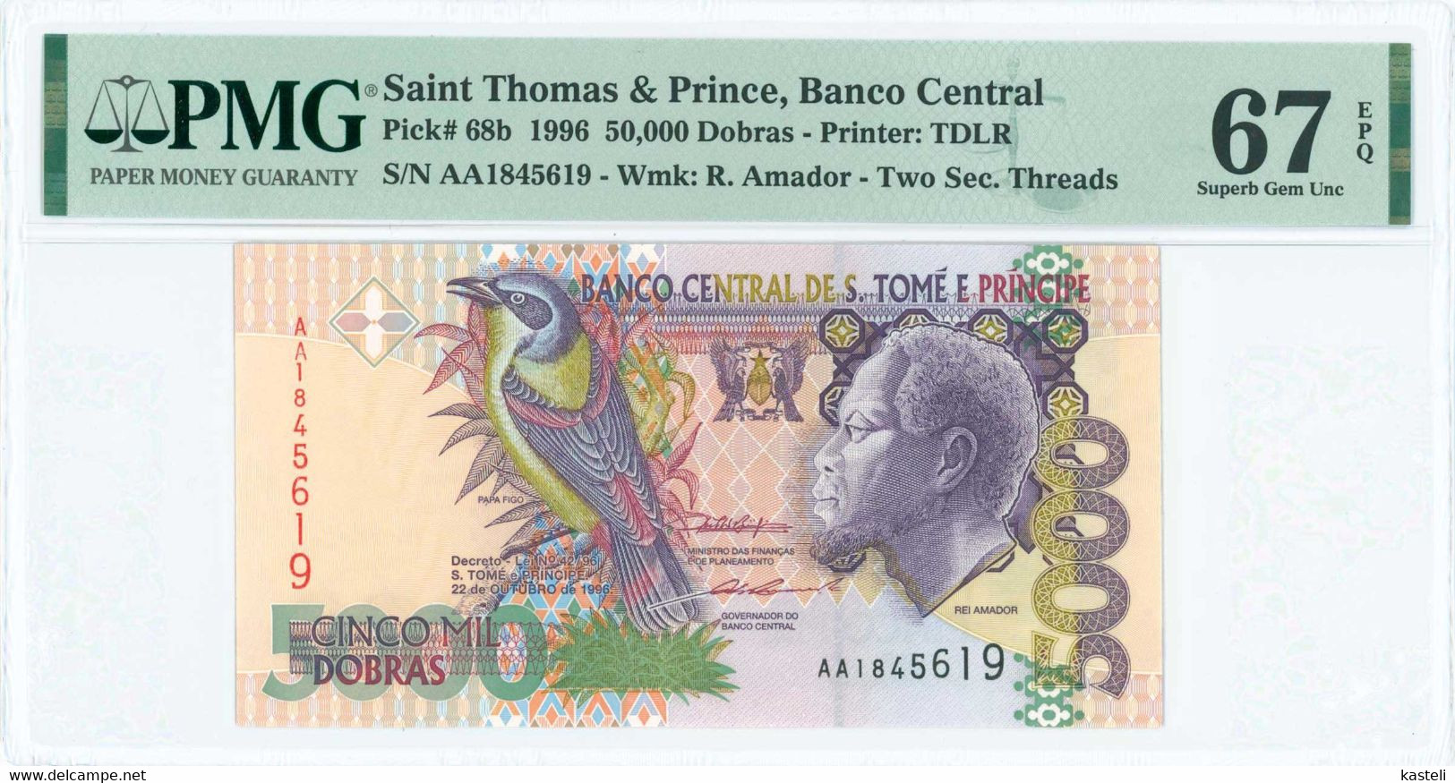 SAINT THOMAS & PRINCE  5000 Dobras (22.10.1996) - San Tomé E Principe