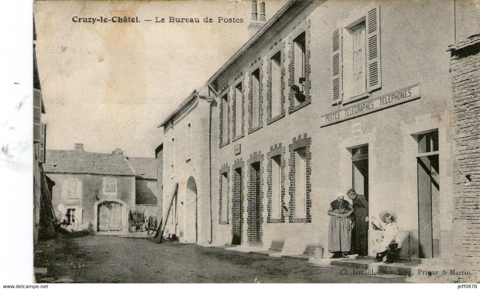 89 - YONNE - CRUZY LE CHATEL - Le Bureau De Postes - 1907 - Très Bon état - Cruzy Le Chatel