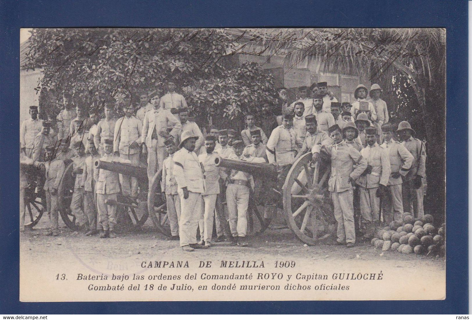 CPA Espagne > Melilla Enclave Spain écrite 1909 - Melilla