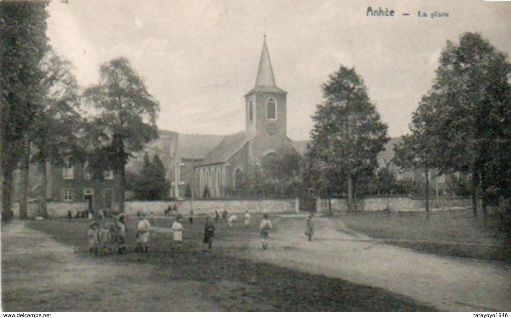 Anhée La Place Super Animée Voyagé En 1914 - Anhée