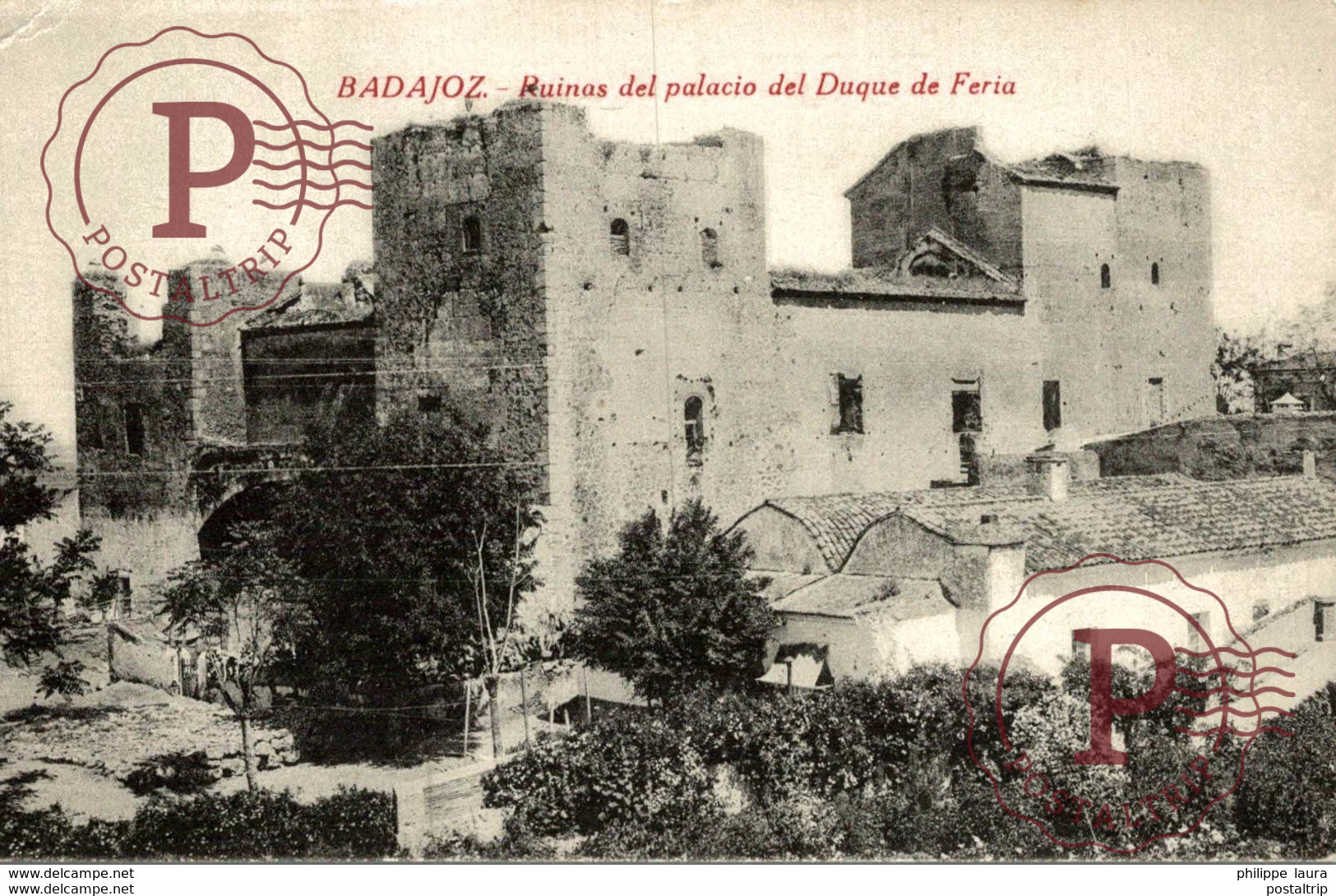 BADAJOZ. RUINAS DEL PALACIO DEL DUQUE DE FERIA. CASTAÑEIRA ALVAREZ - Badajoz