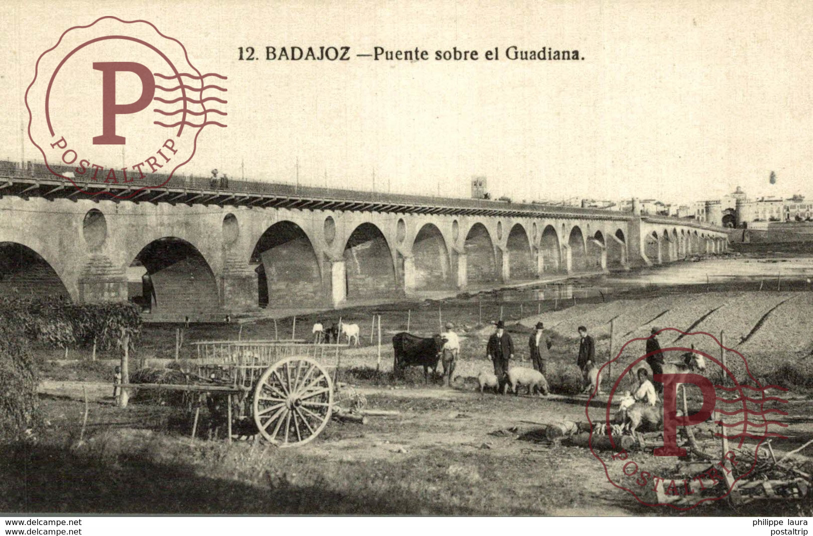 BADAJOZ. PUENTE SOBRE EL GUADIANA. LA ECONOMICA - Badajoz