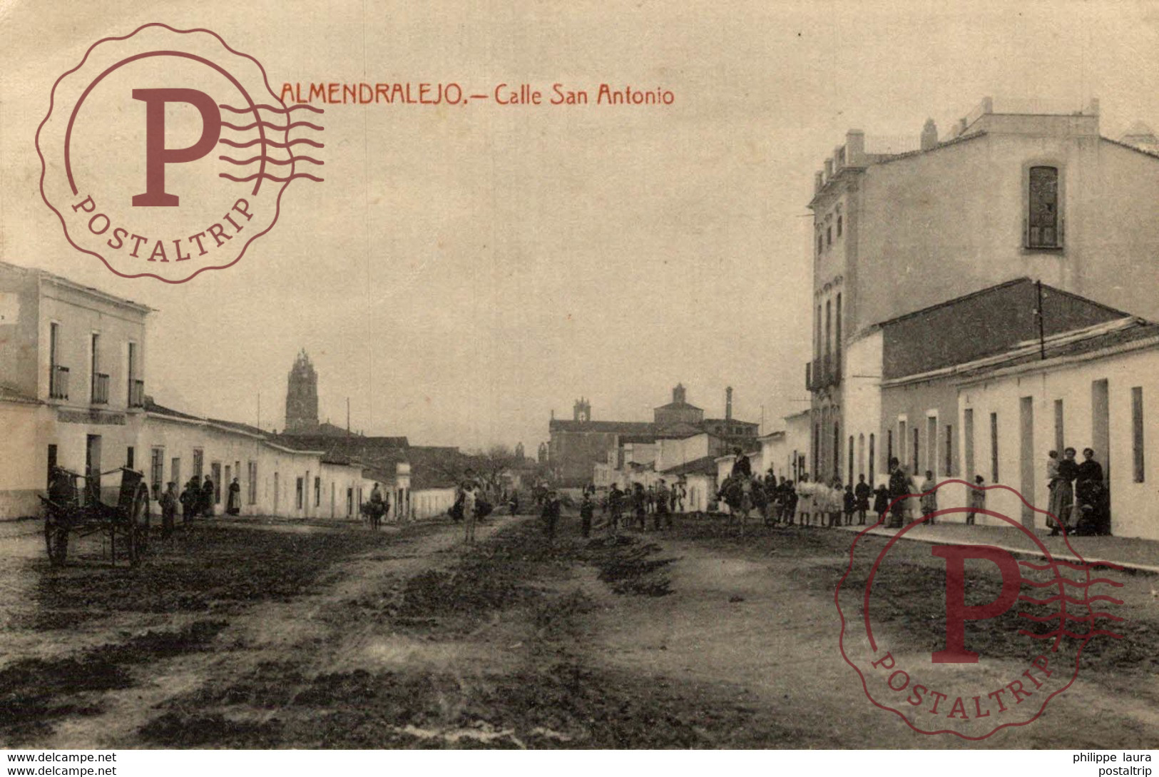 ALMENDRALEJO. (BADAJOZ) CALLE SAN ANTONIO. FOT. L. SAUS VANDERMAN - Badajoz