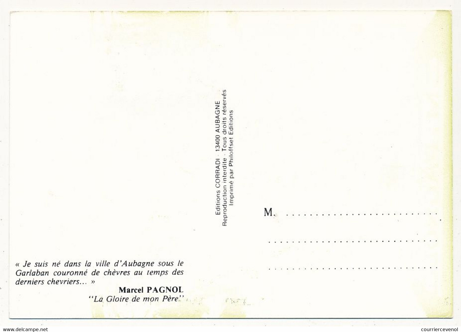 MONACO => Carte Maximum => Marcel Pagnol - Europa 1980 - 28/4/1980 - Cartoline Maximum