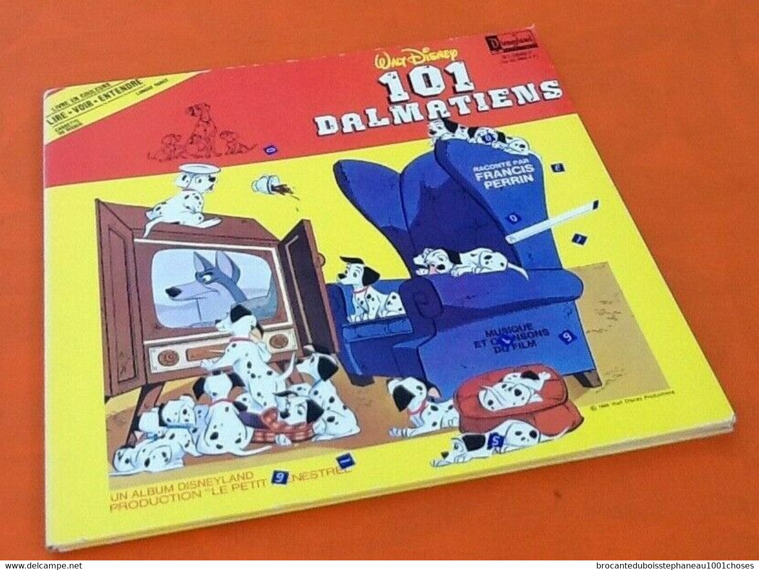 Album Vinyle 33 Tours  Walt Disney (1980)  101 Dalmatiens  Raconté Par Francis Perrin - Children