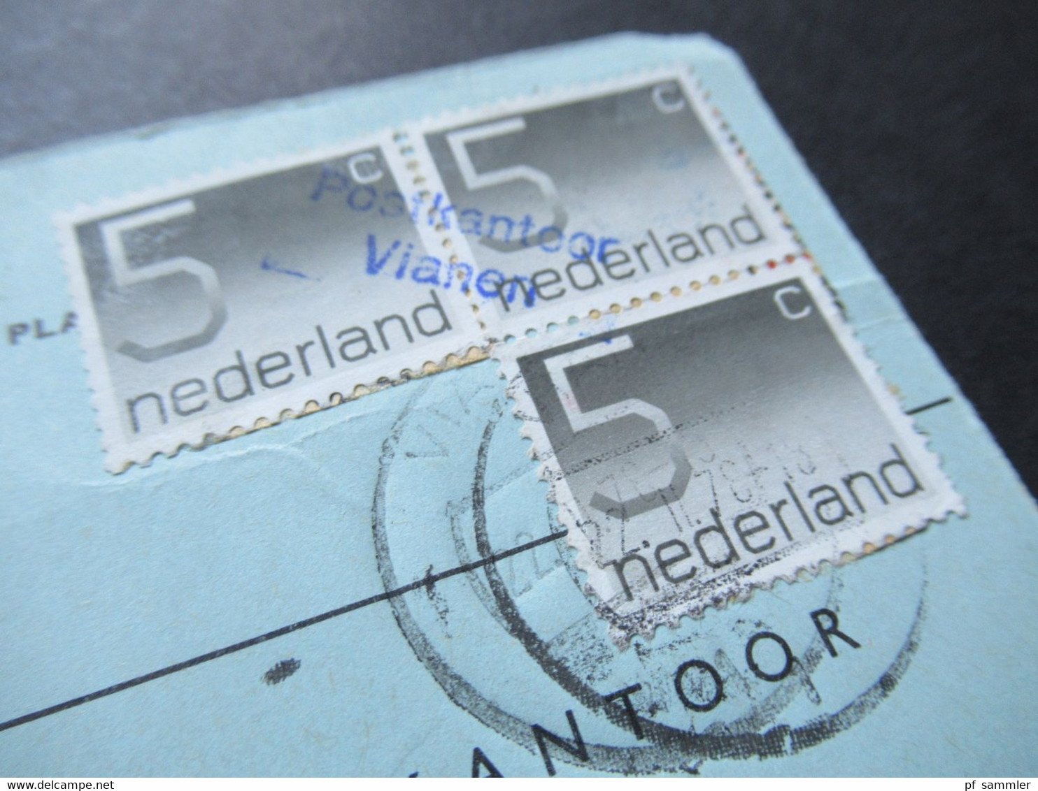 Niederlande 1976 Staatsbedrijf Der PTT Nachnahme PK Mit 3 Marken Und Stempel L2 Postkantoor Vianen - Cartas & Documentos
