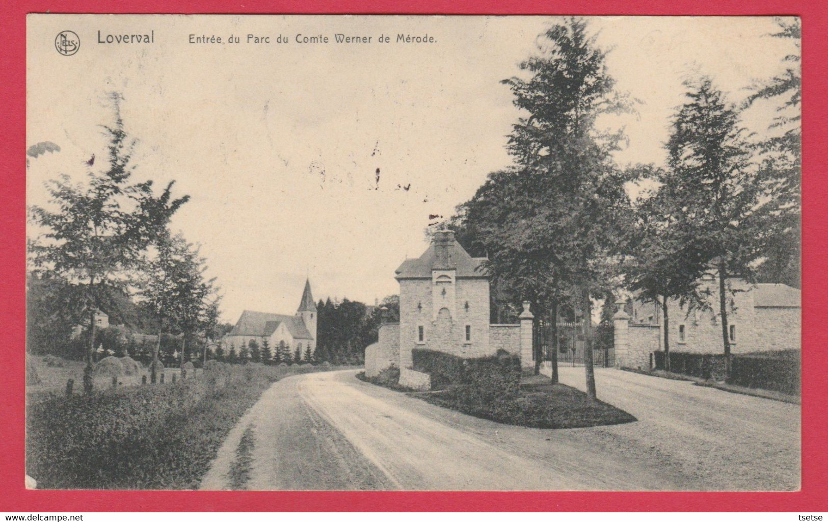 Loverval -  Entrée Du Parc Du Comte Werner De Mérode - 1910 ( Voir Verso ) - Gerpinnes