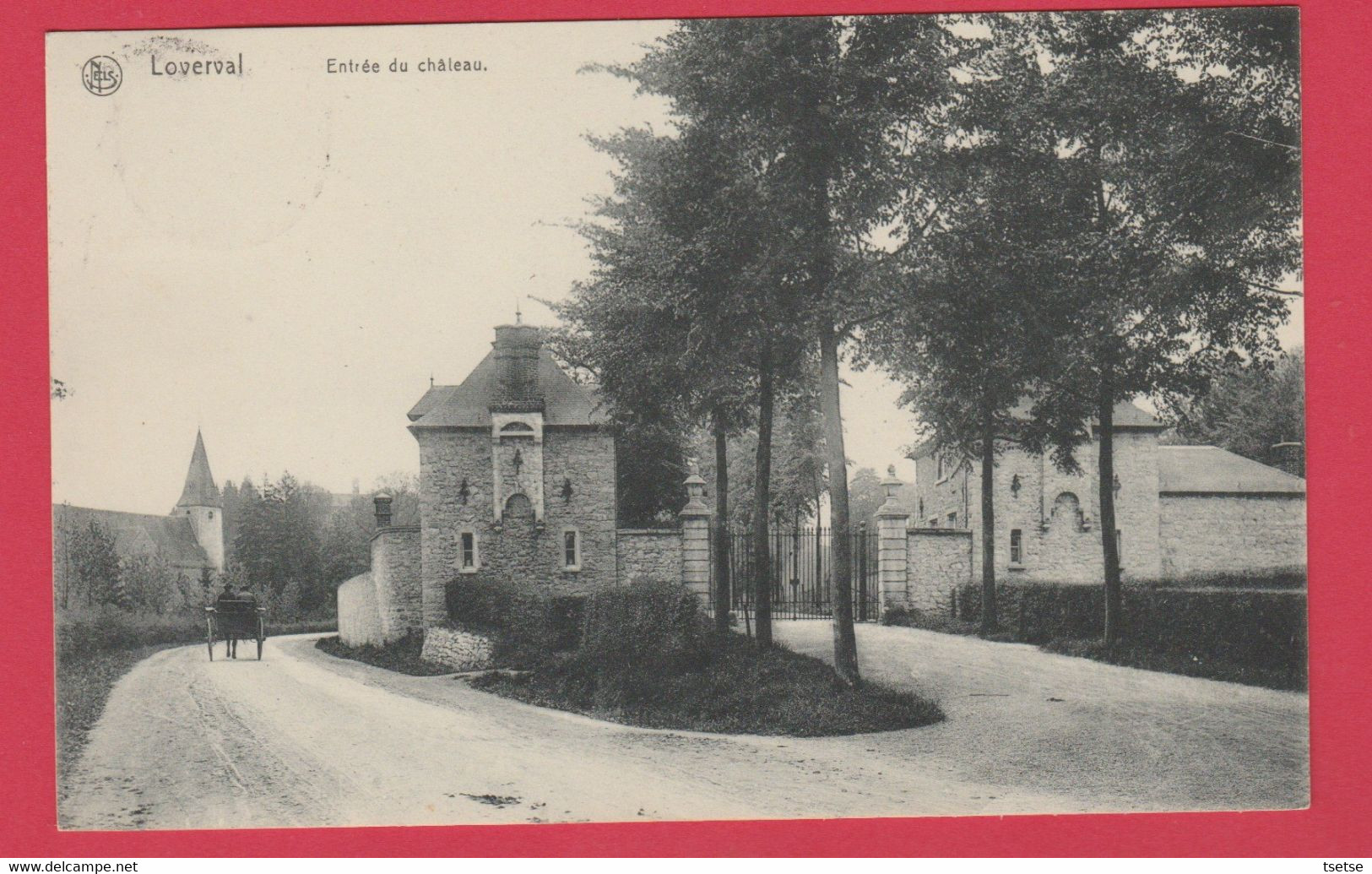Loverval - Entrée Du Château -1908 ( Voir Verso ) - Gerpinnes