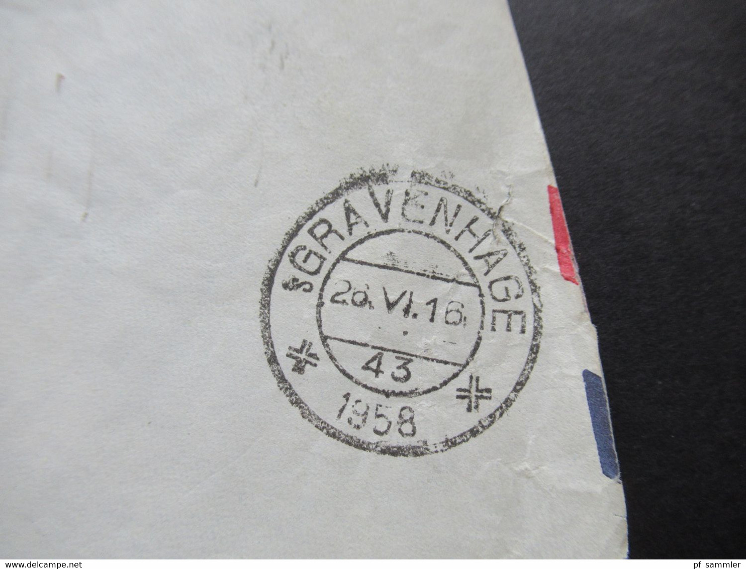 Niederlande 1958 Air Mail Aus Washington Netherlands Embassy Ministerie Van Buitenlandse Zaken Dienstbrief Der Botschaft - Cartas & Documentos