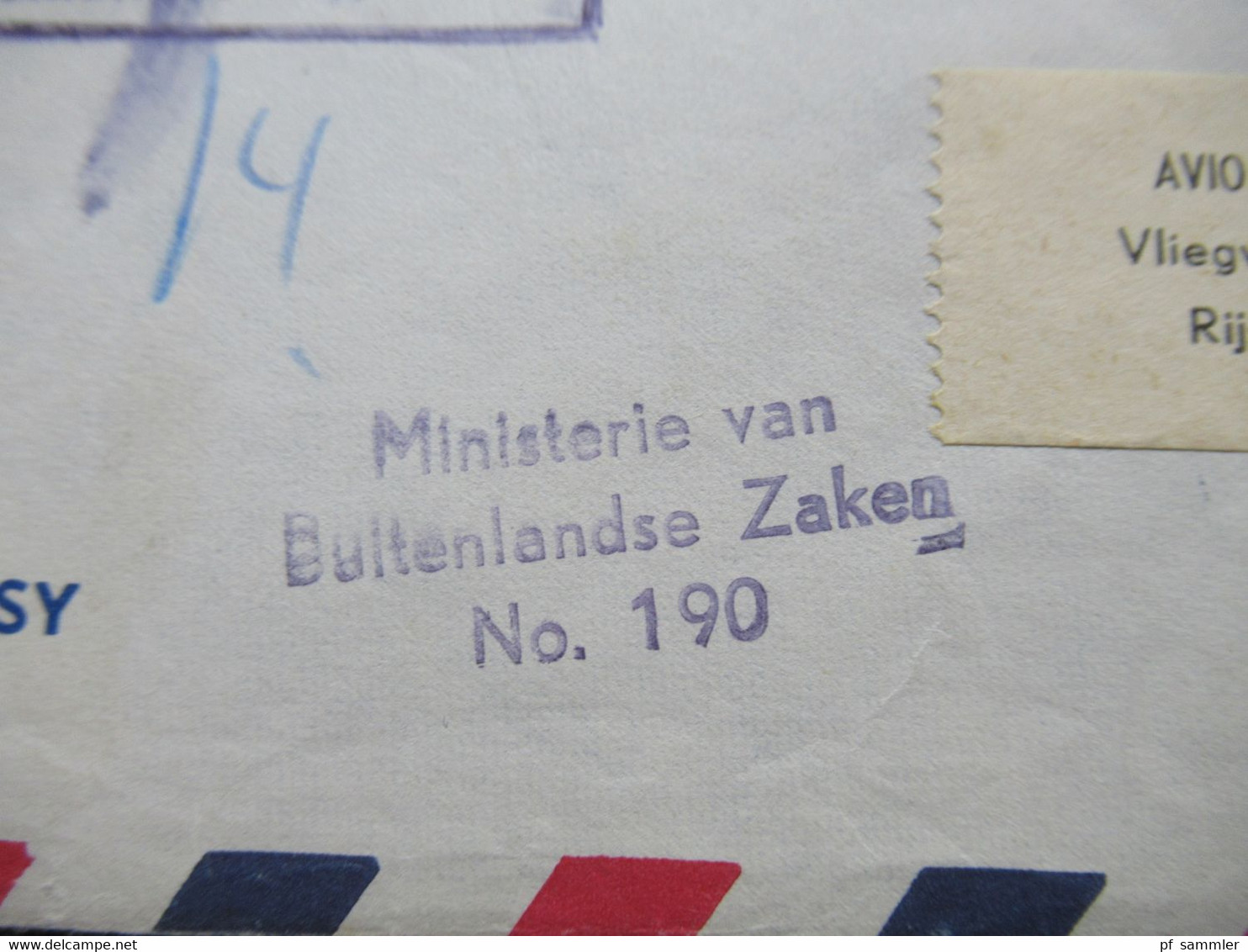 Niederlande 1958 Air Mail Aus Washington Netherlands Embassy Ministerie Van Buitenlandse Zaken Dienstbrief Der Botschaft - Covers & Documents