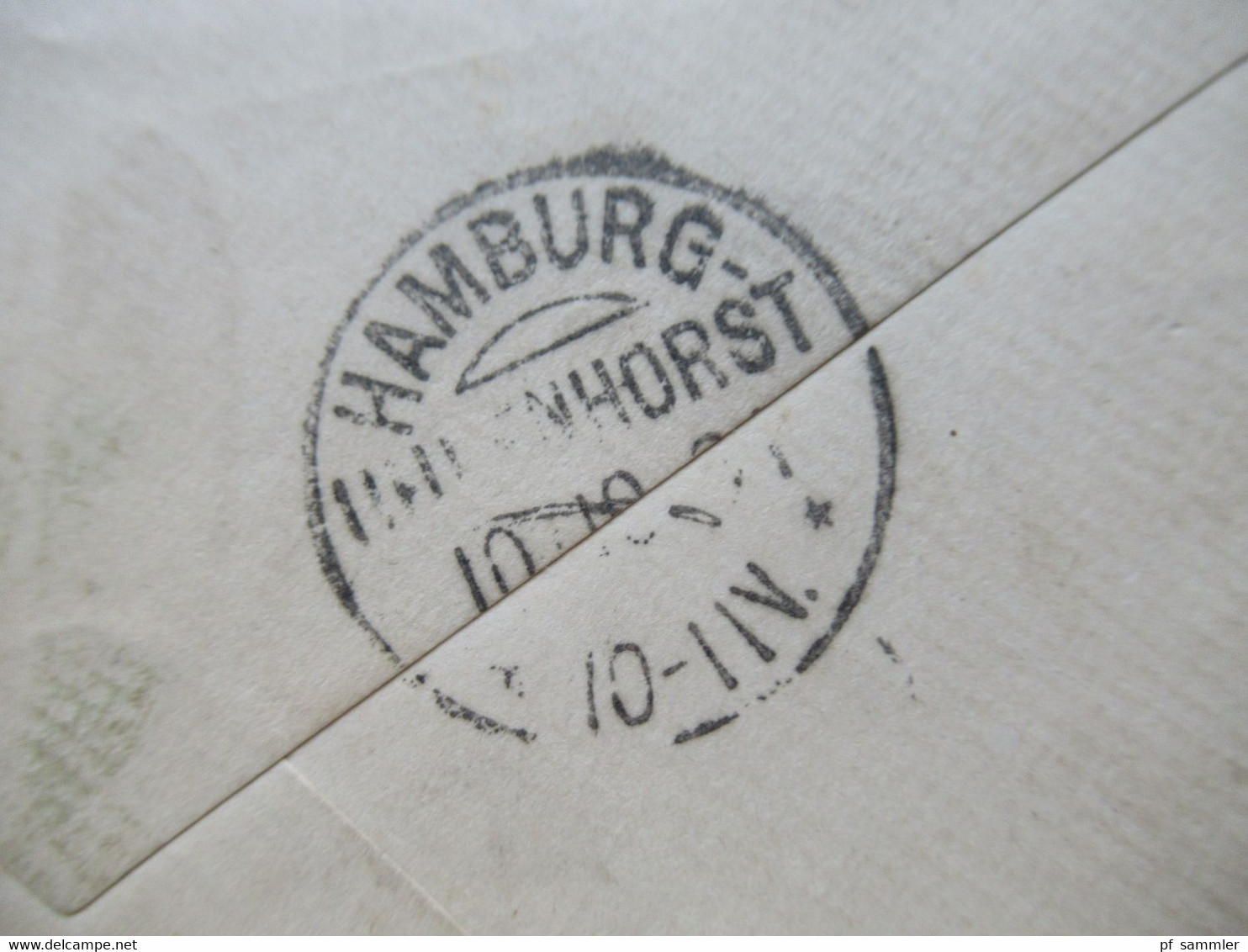 Brasilien 1891 GA Umschlag (ZuF Leider Abgelöst) Mit Ank. Stempel KOS / Kreisobersegmentstempel Hamburg Uhlenhorst - Briefe U. Dokumente