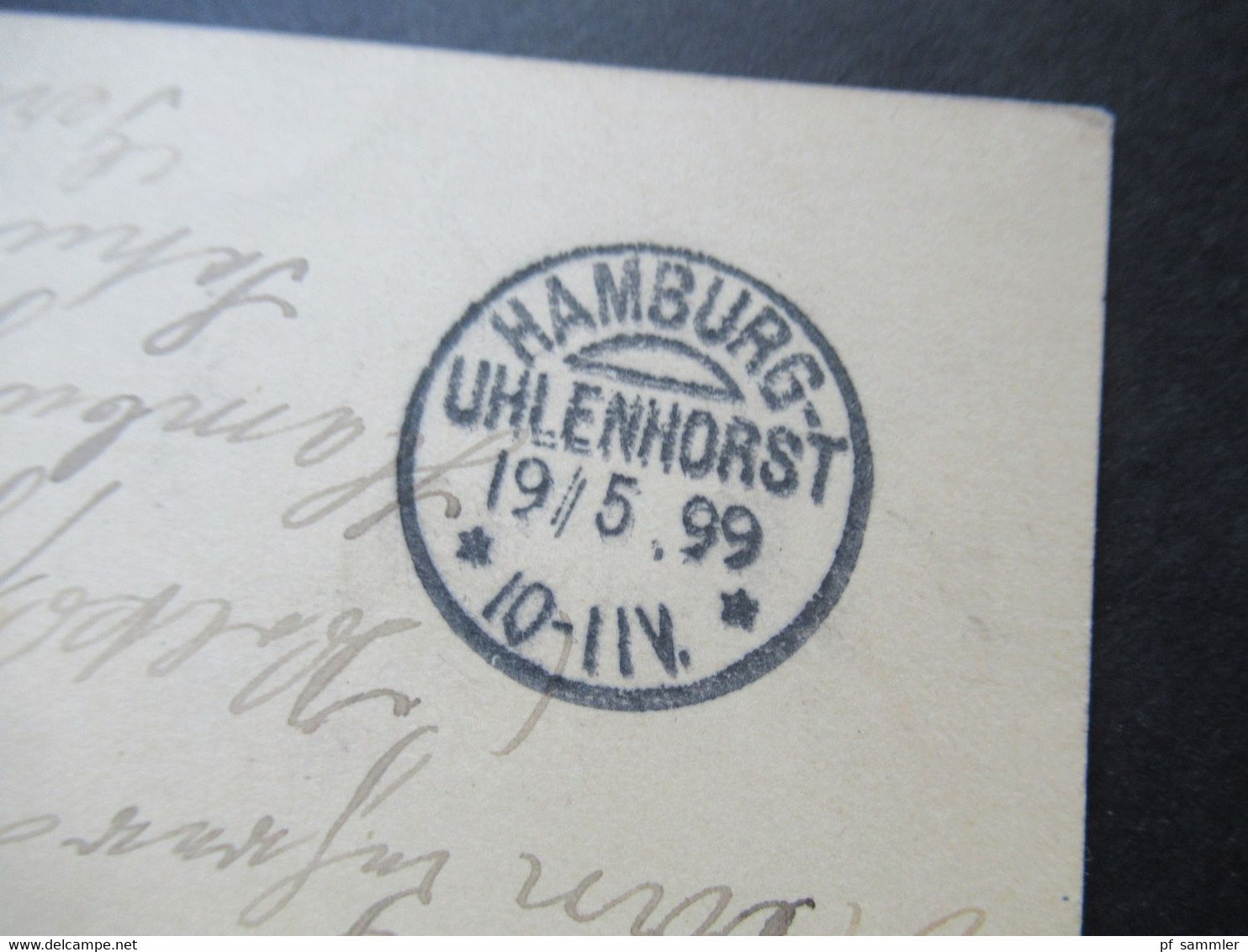 Kanada 1899 Ganzsache (ZuF Leider Abgelöst) Mit Ank. Stempel KOS / Kreisobersegmentstempel Hamburg Uhlenhorst - Brieven En Documenten