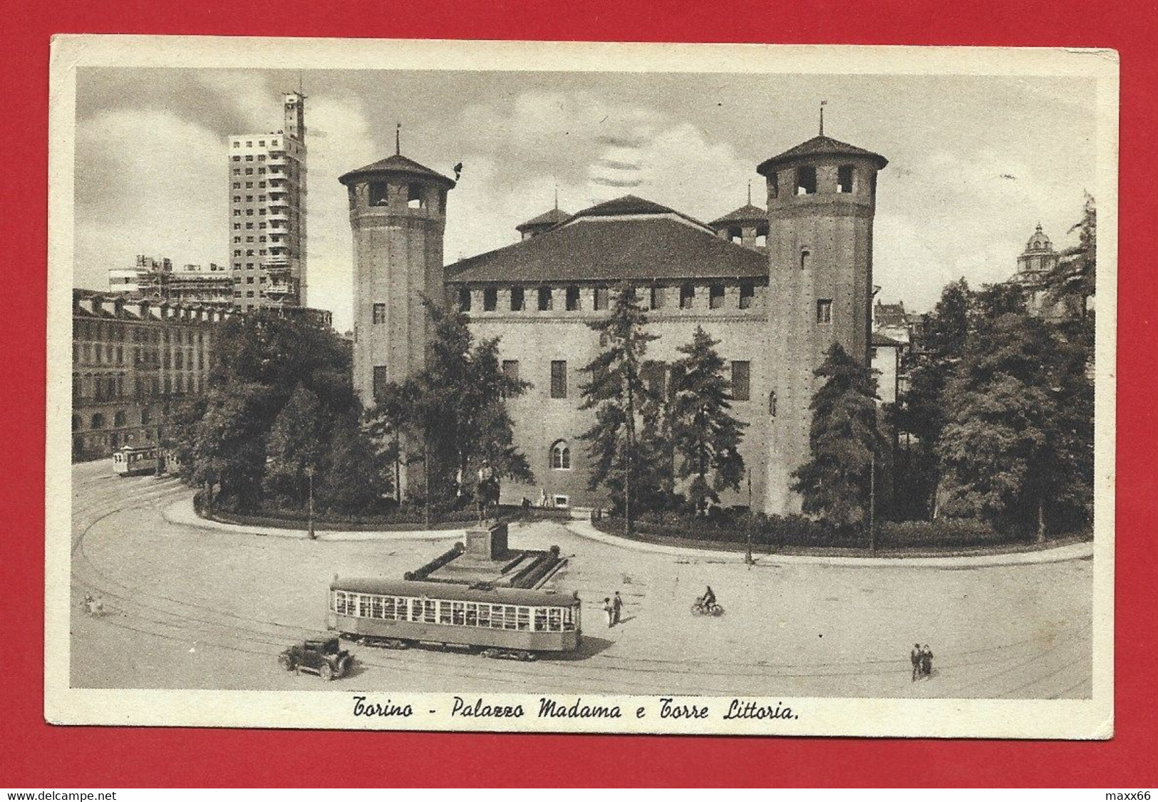 CARTOLINA VG ITALIA - TORINO - Palazzo Madama E Torre Littoria - 9 X 14 - 1936 - Palazzo Madama